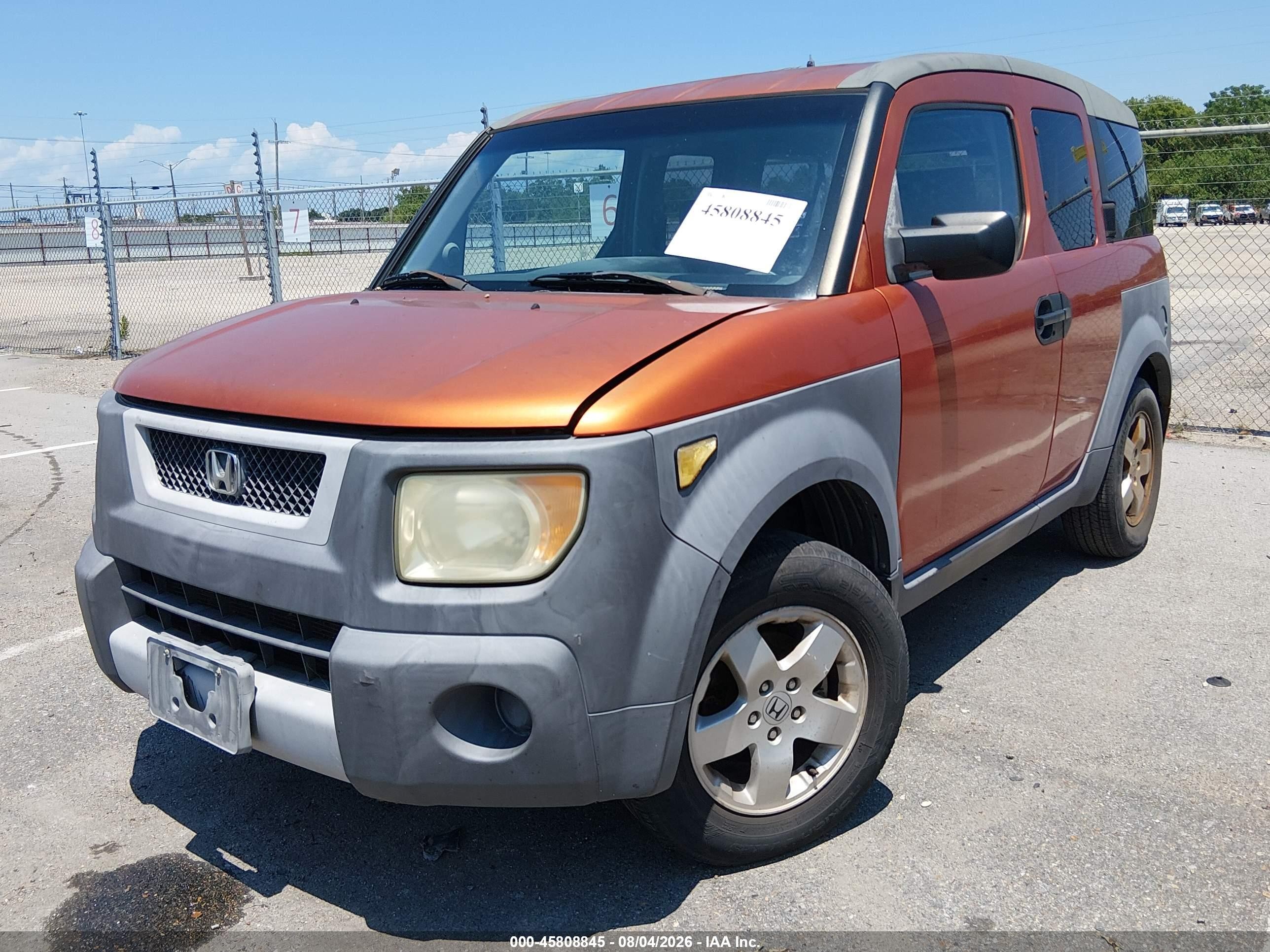 2003 Honda Element Ex Orange vin: 5J6YH285X3L025427