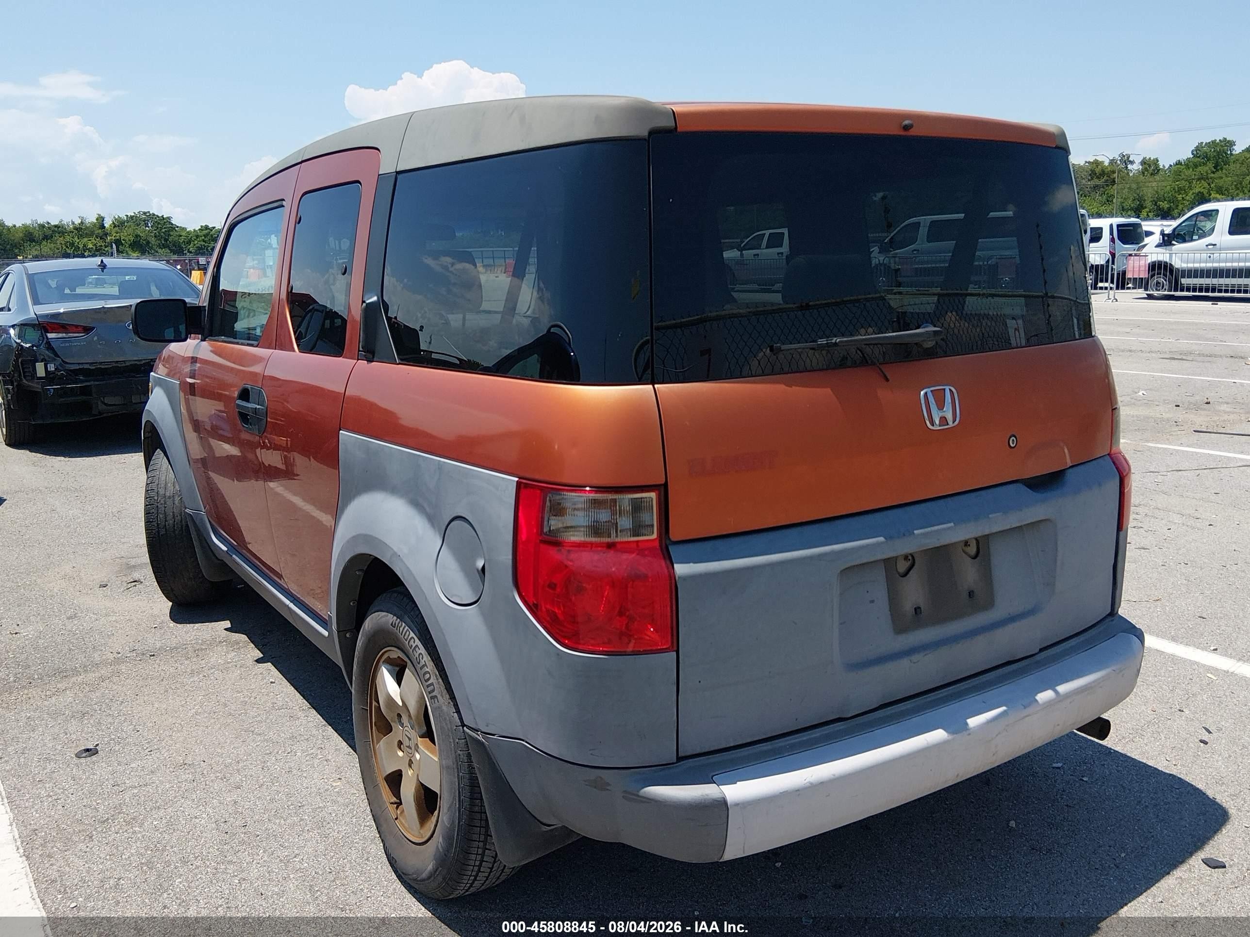 2003 Honda Element Ex Orange vin: 5J6YH285X3L025427