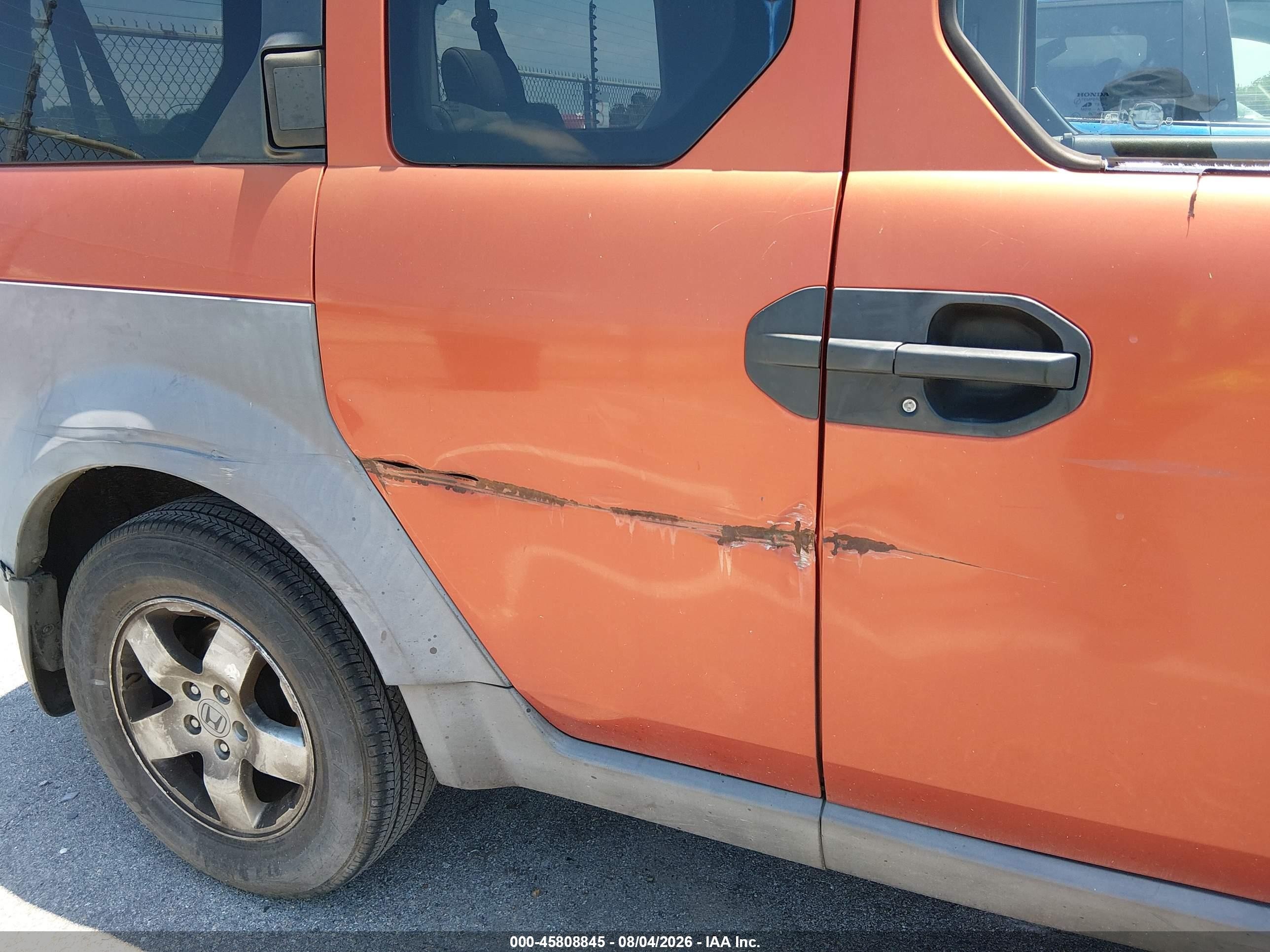 2003 Honda Element Ex Orange vin: 5J6YH285X3L025427