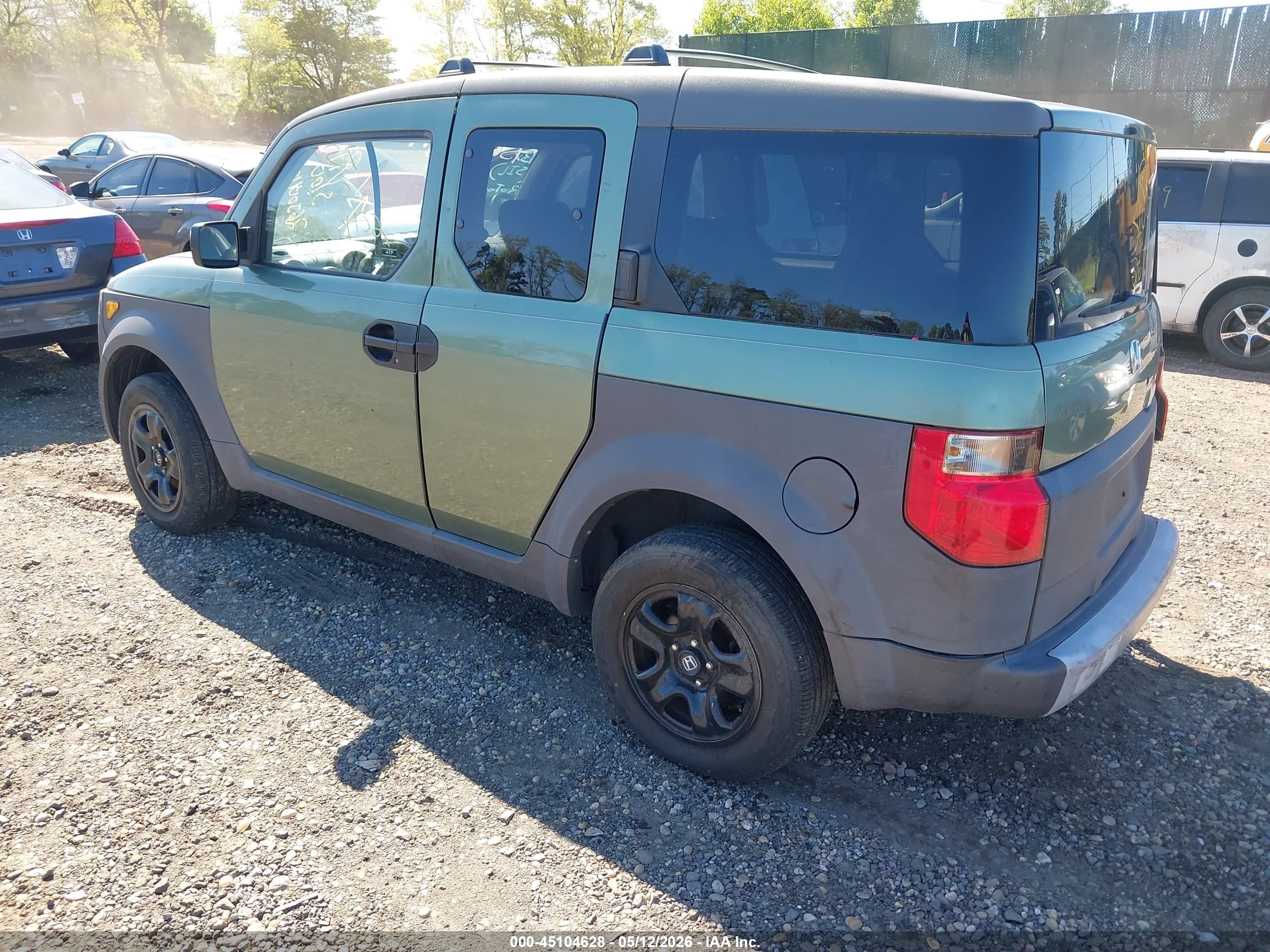 2003 Honda Element Ex Green vin: 5J6YH285X3L026819