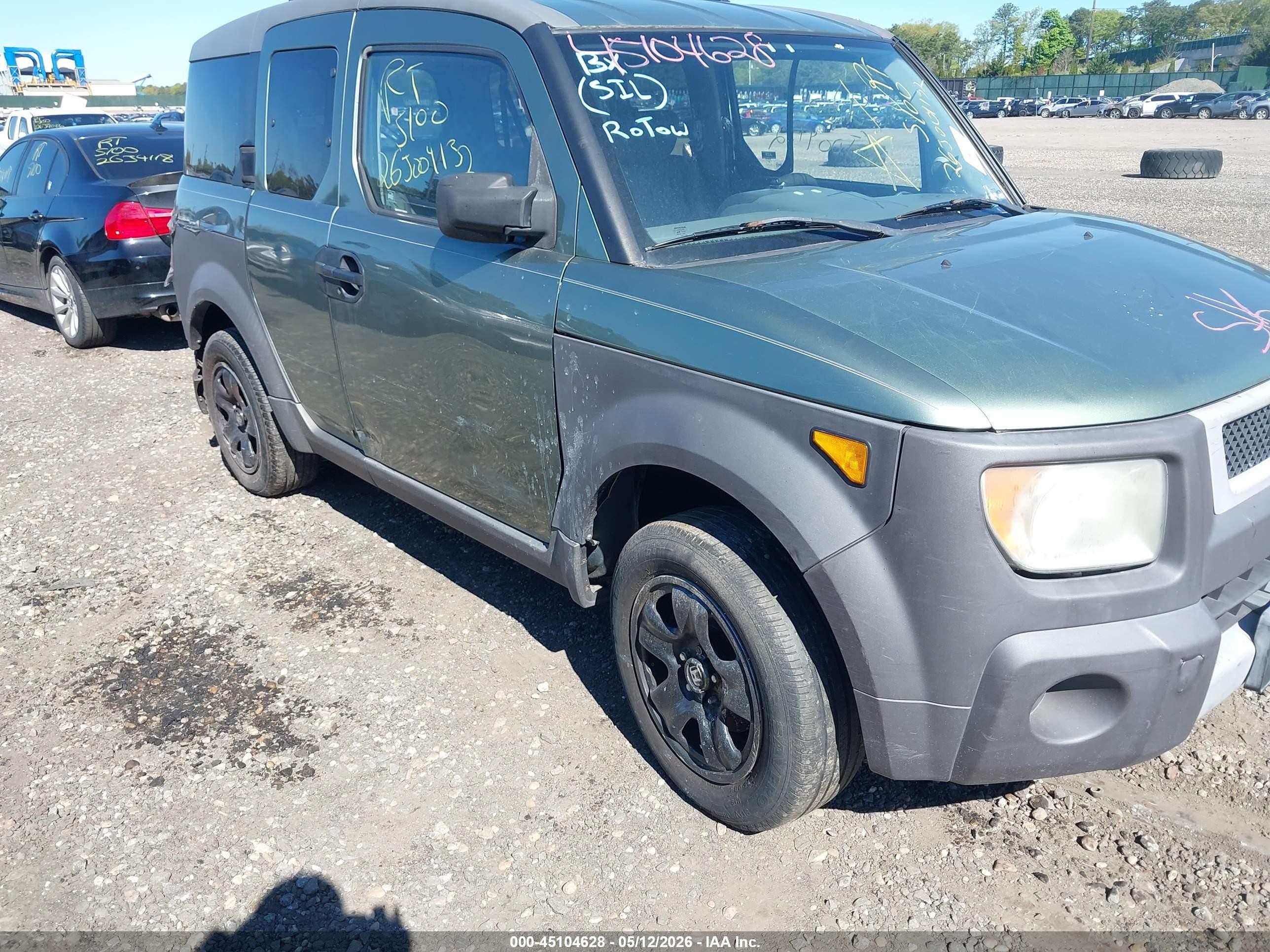 2003 Honda Element Ex Green vin: 5J6YH285X3L026819