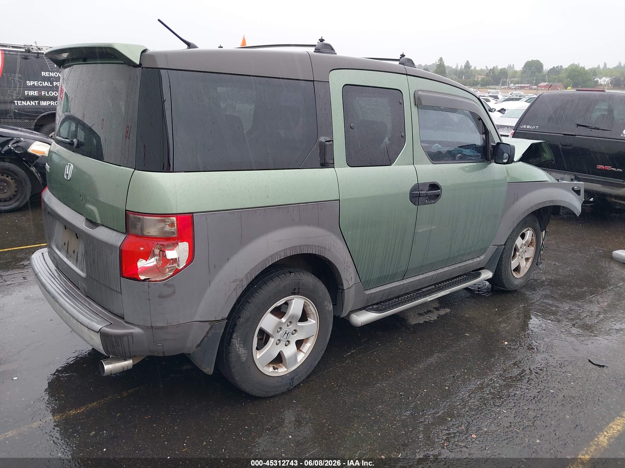 2003 Honda Element Ex Green vin: 5J6YH285X3L027355