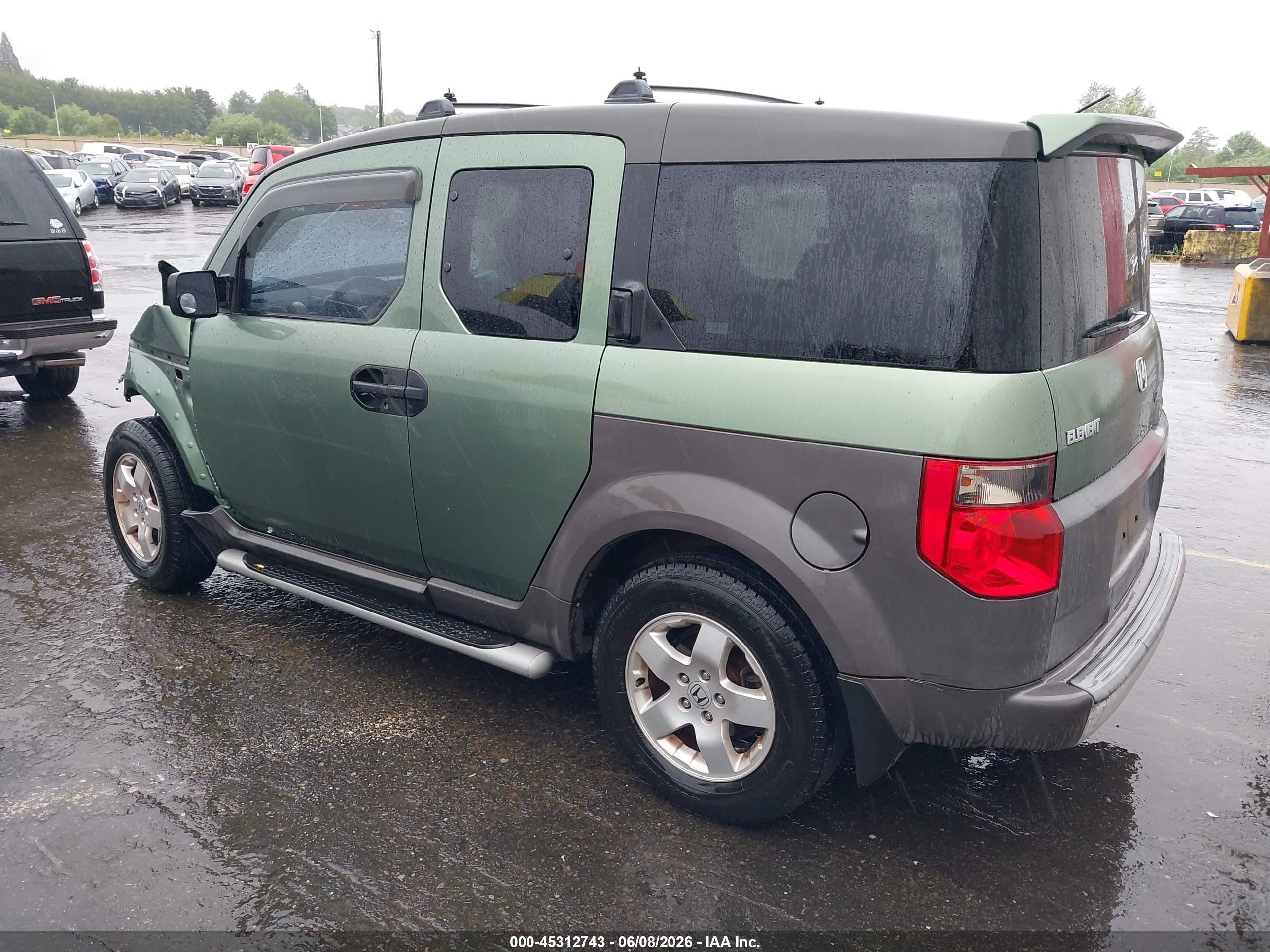 2003 Honda Element Ex Green vin: 5J6YH285X3L027355