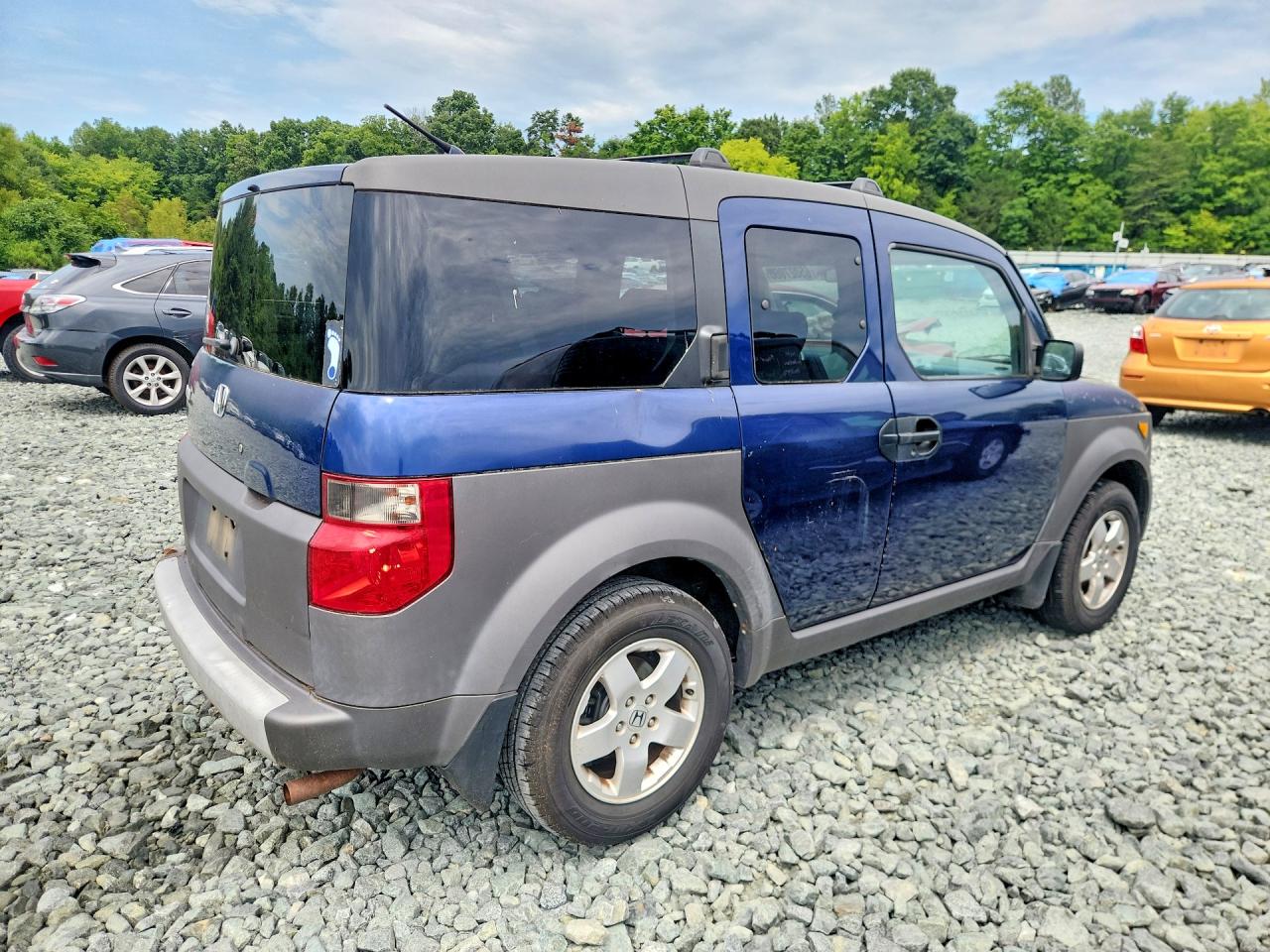 2003 Honda Element Ex Blue vin: 5J6YH285X3L049422
