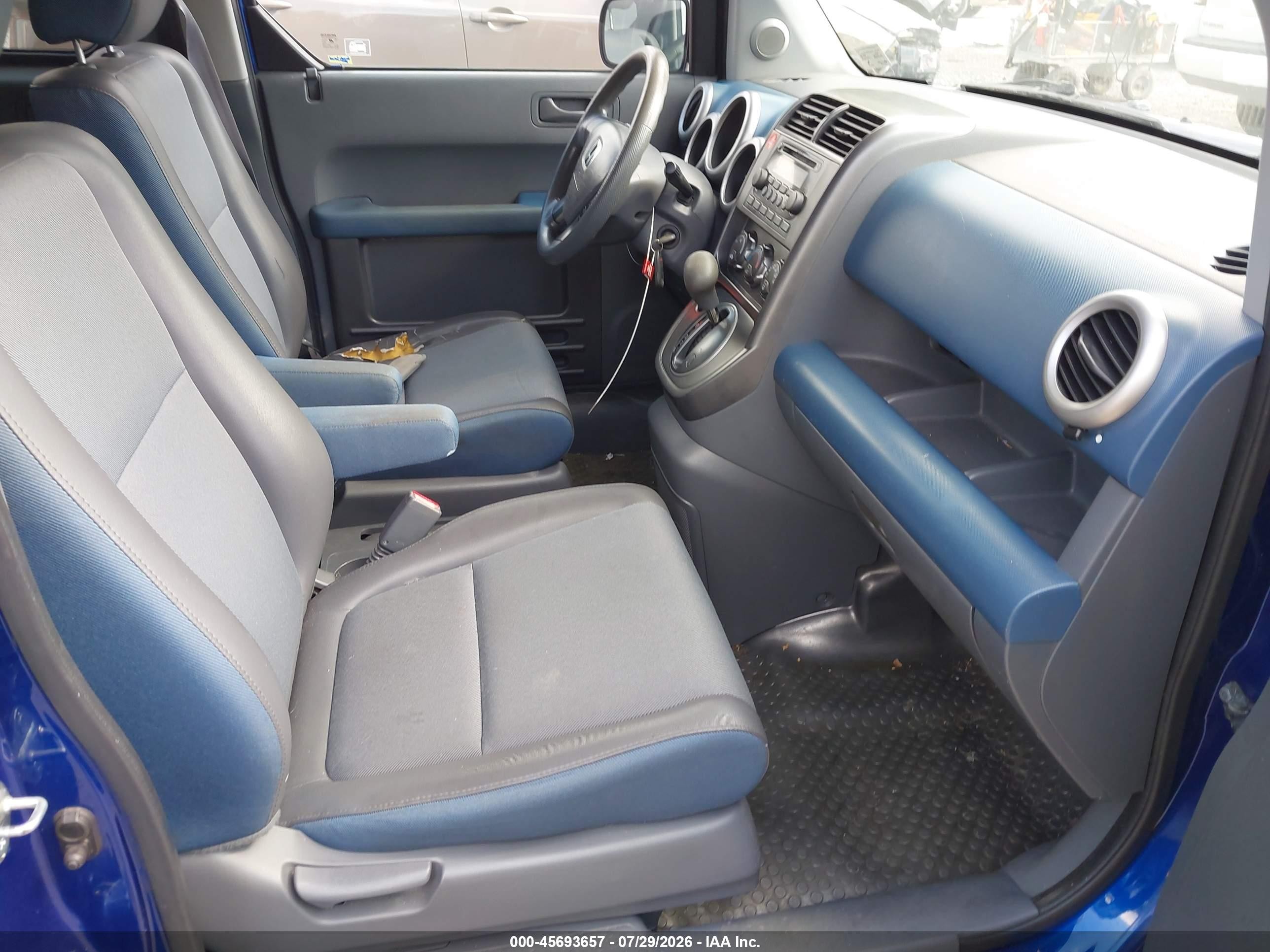 2004 Honda Element Ex Blue vin: 5J6YH285X4L024179