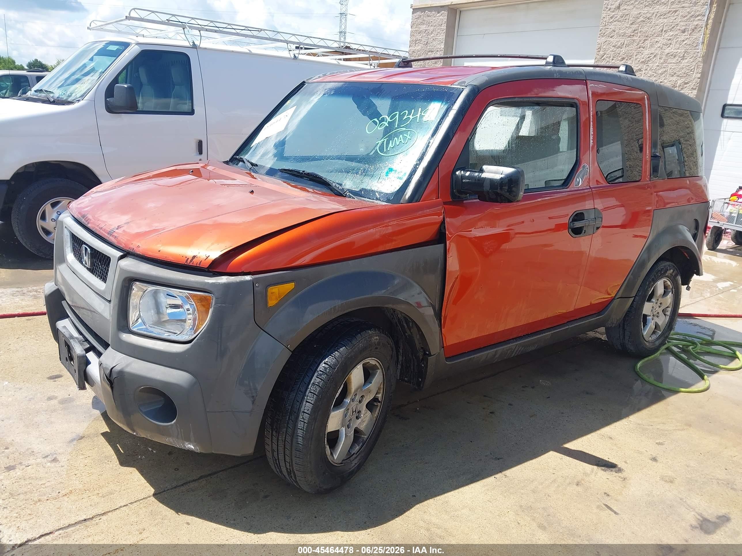 2004 Honda Element Ex Orange vin: 5J6YH285X4L029348