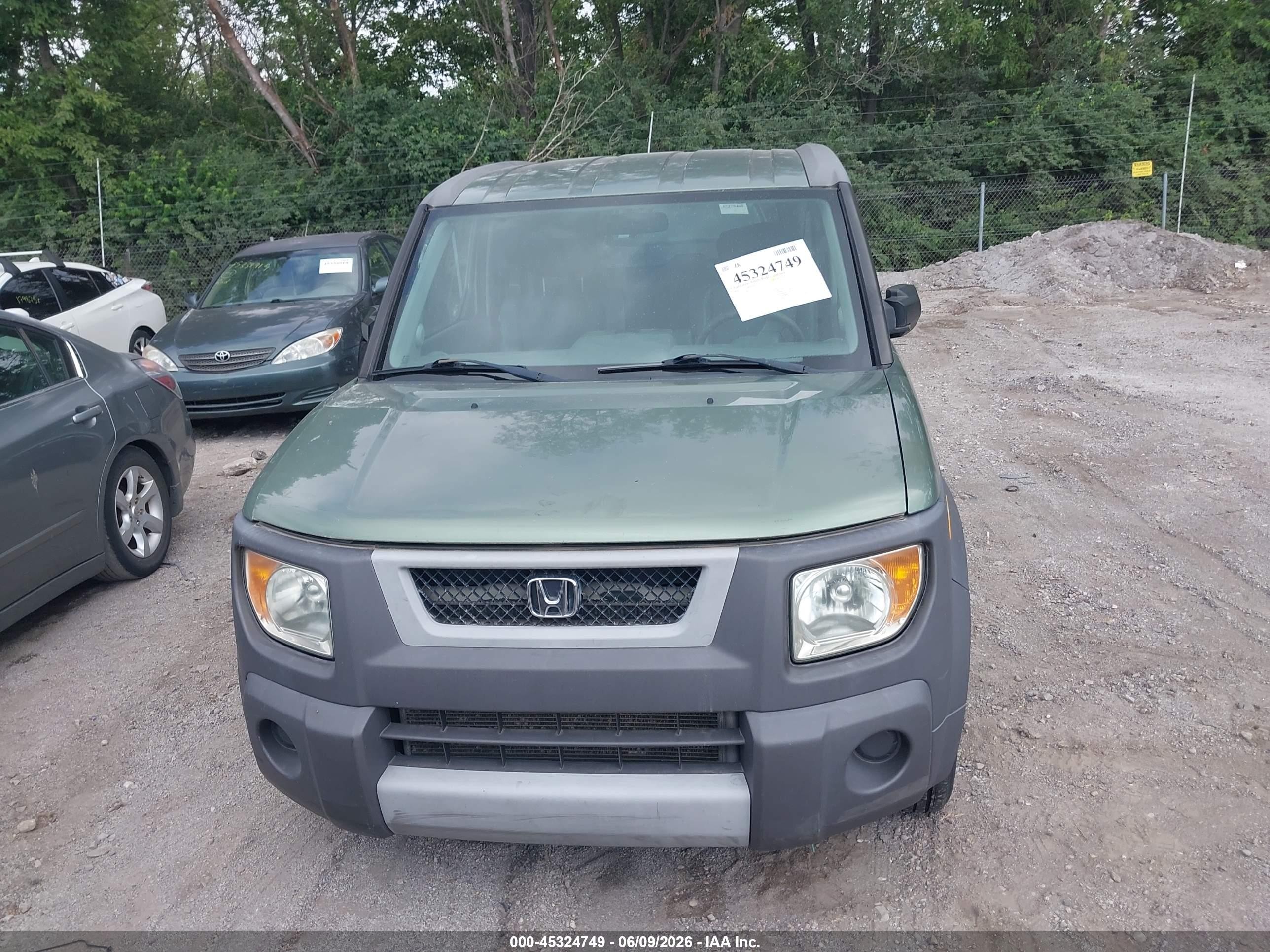 2004 Honda Element Ex Green vin: 5J6YH28604L016620