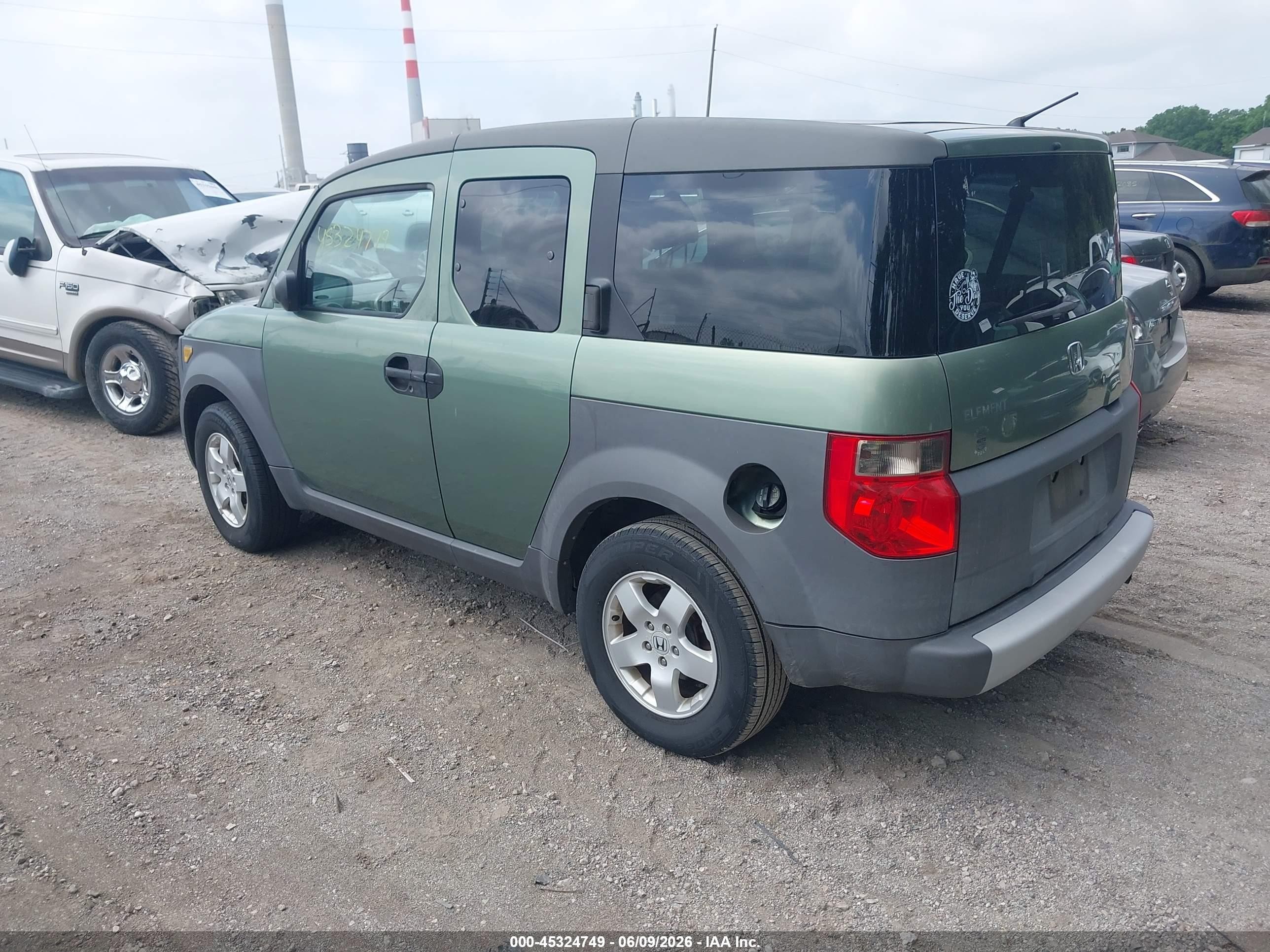 2004 Honda Element Ex Green vin: 5J6YH28604L016620