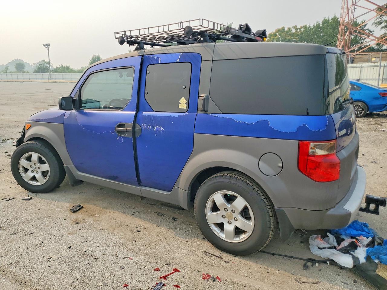 2004 Honda Element Ex Blue vin: 5J6YH28604L034907