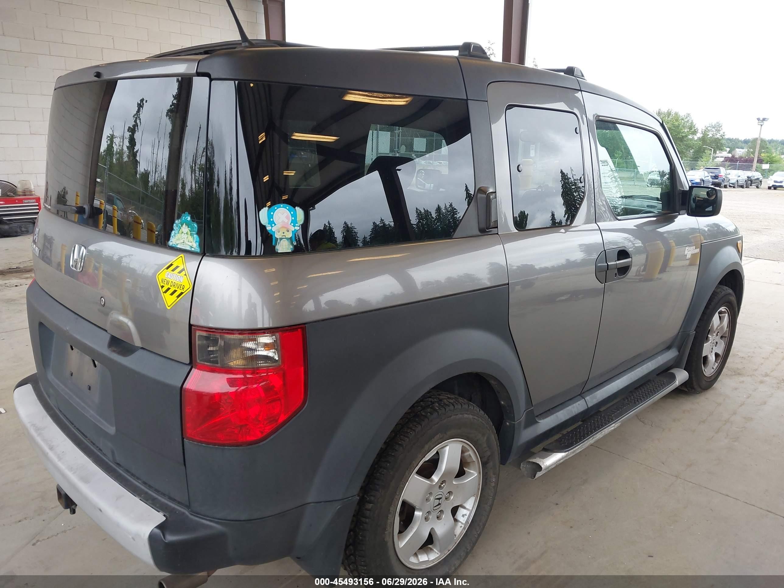 2005 Honda Element Ex Gray vin: 5J6YH28605L007823