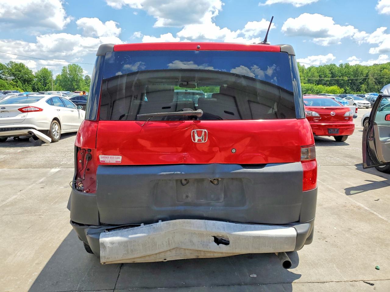 2005 Honda Element Ex Red vin: 5J6YH28605L012214