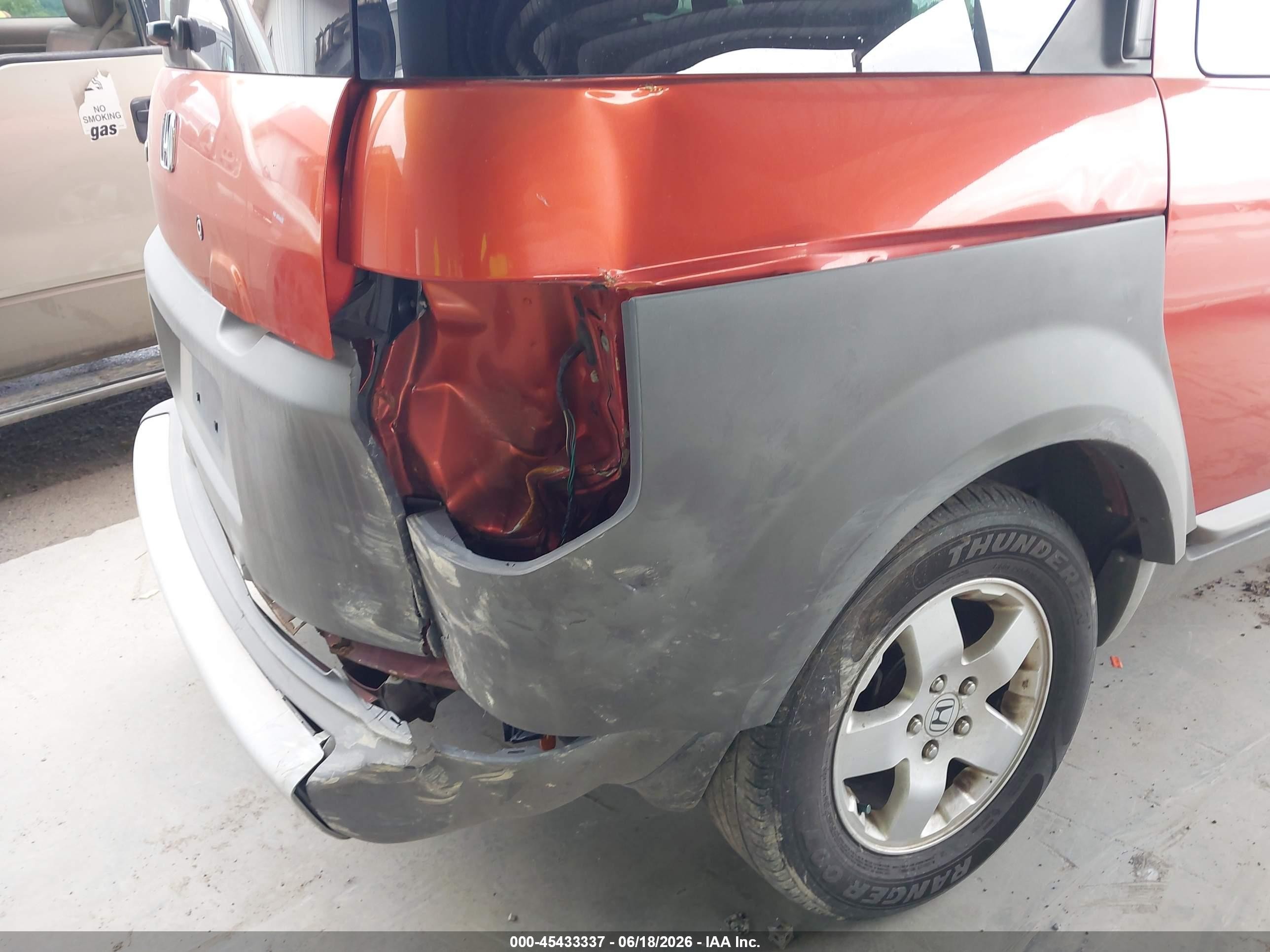2004 Honda Element Ex Orange vin: 5J6YH28614L022958