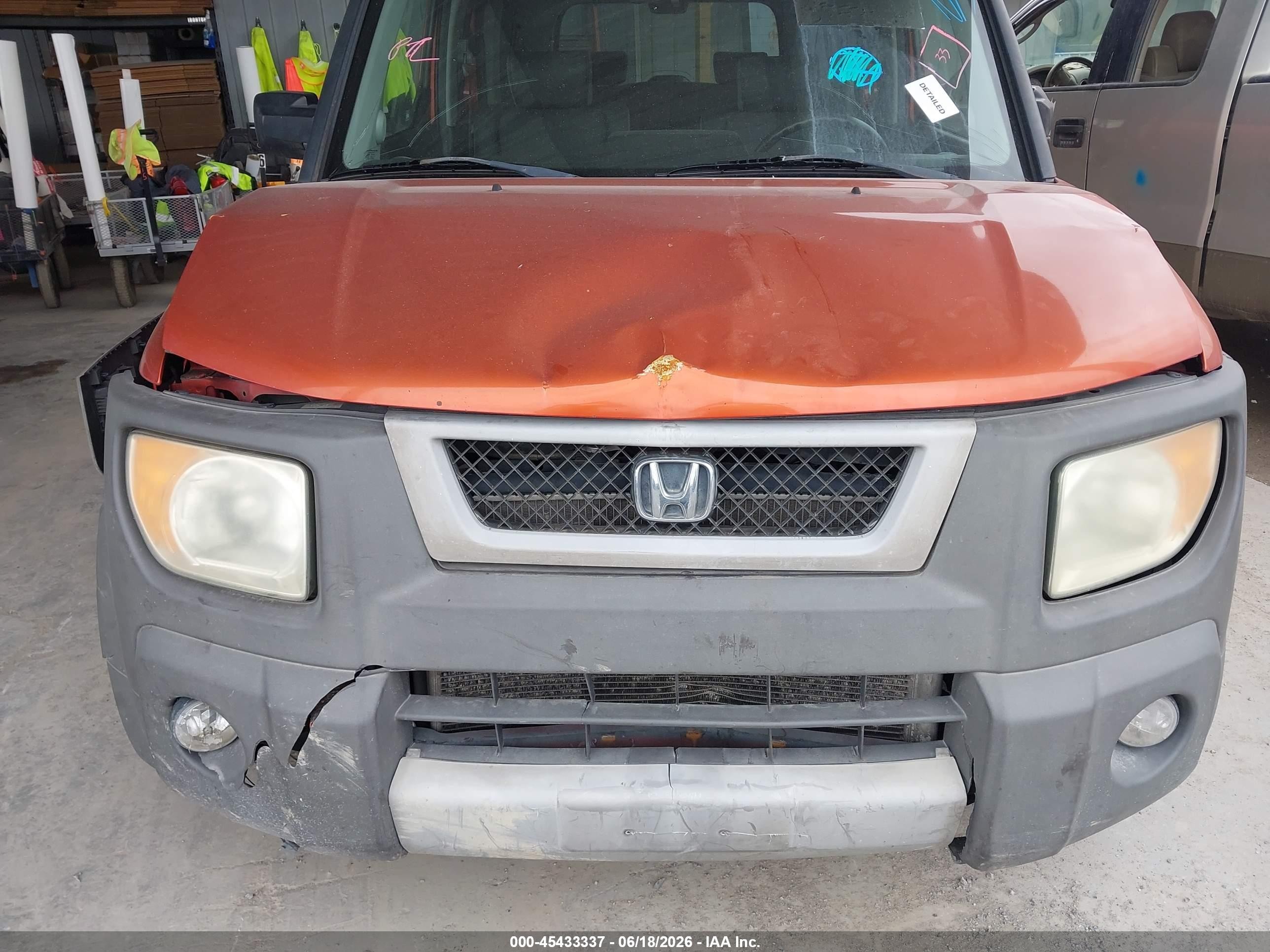 2004 Honda Element Ex Orange vin: 5J6YH28614L022958