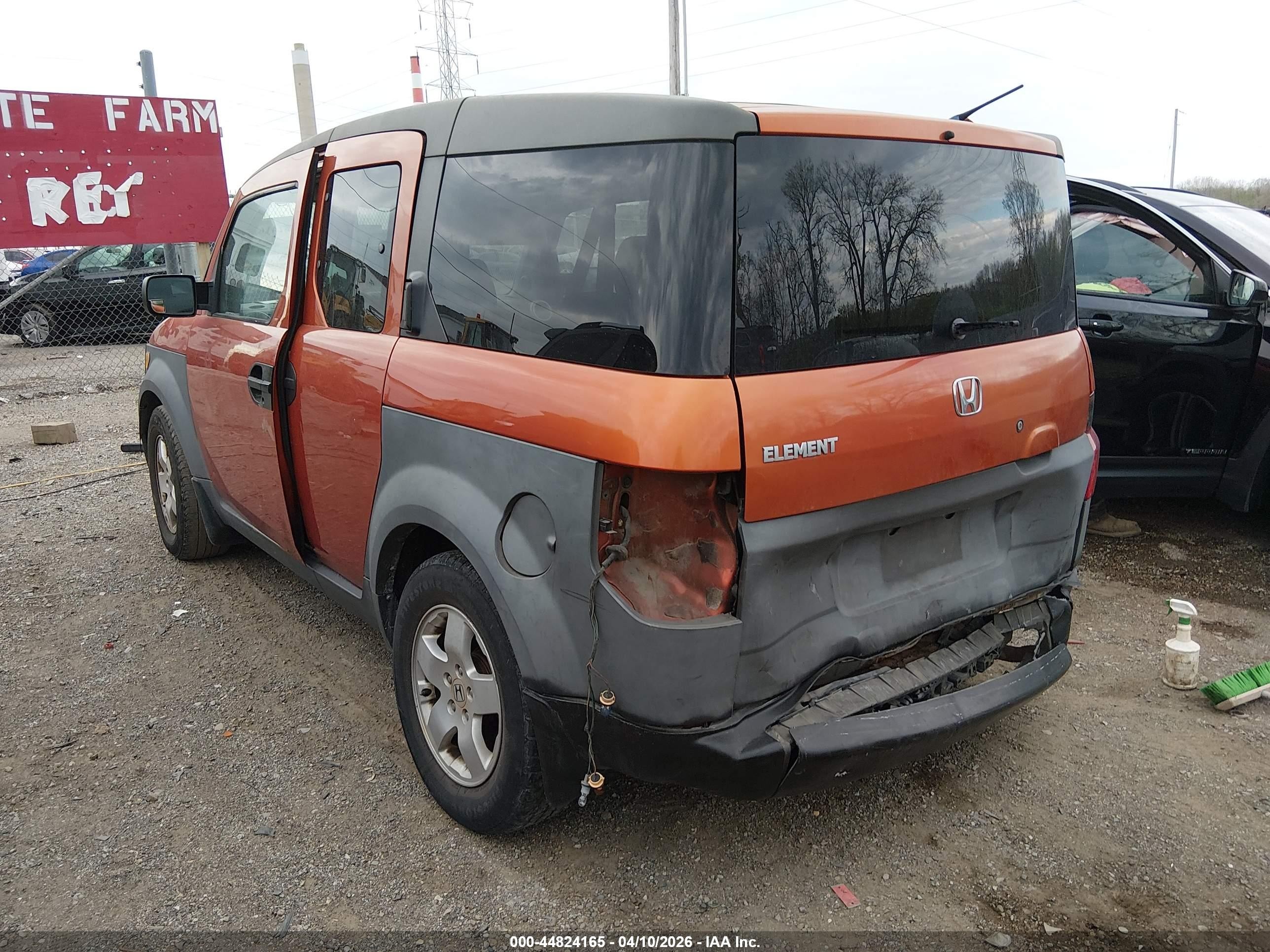 2004 Honda Element Ex Orange vin: 5J6YH28614L026847