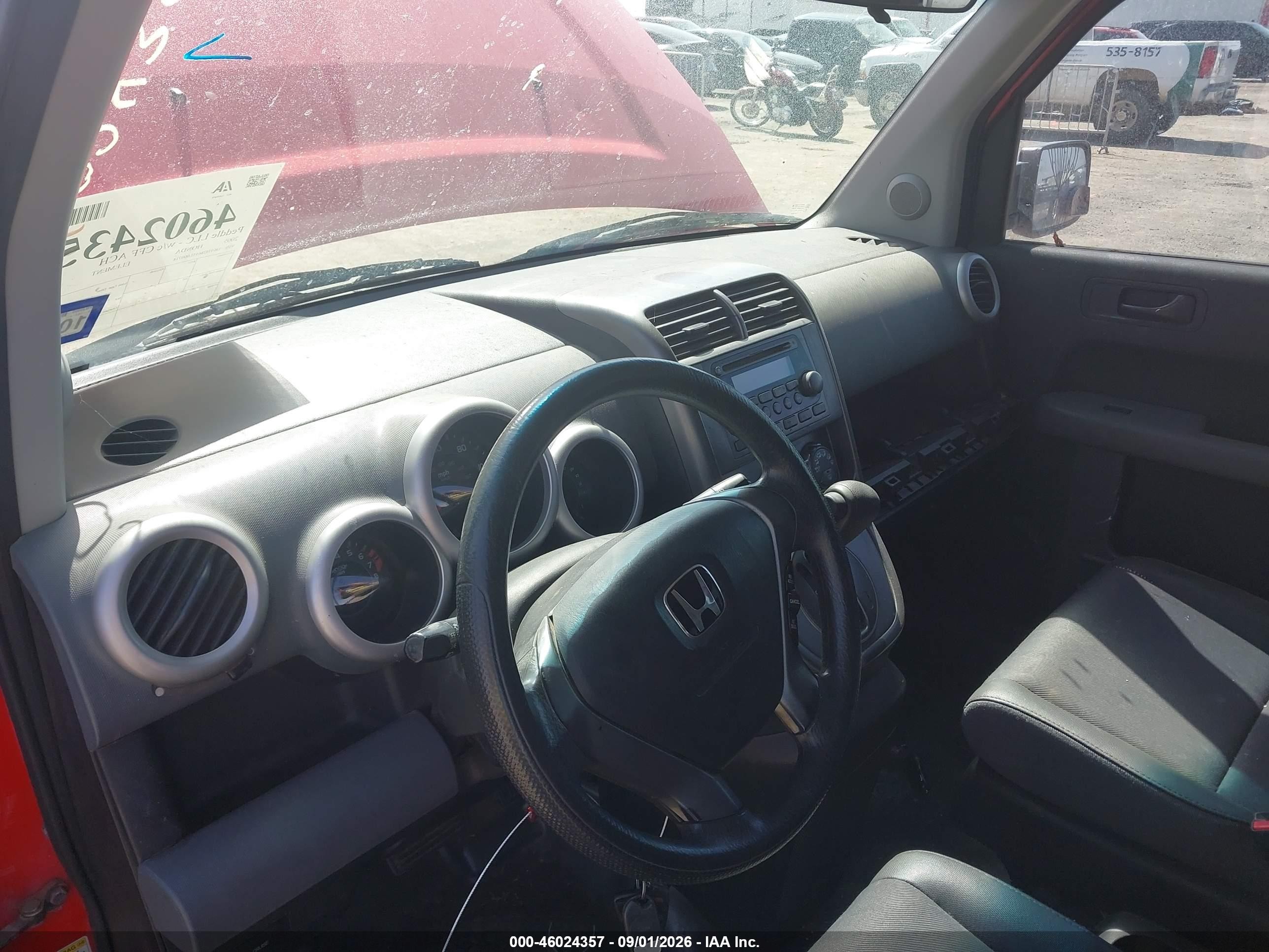 2005 Honda Element Ex Red vin: 5J6YH28615L000718