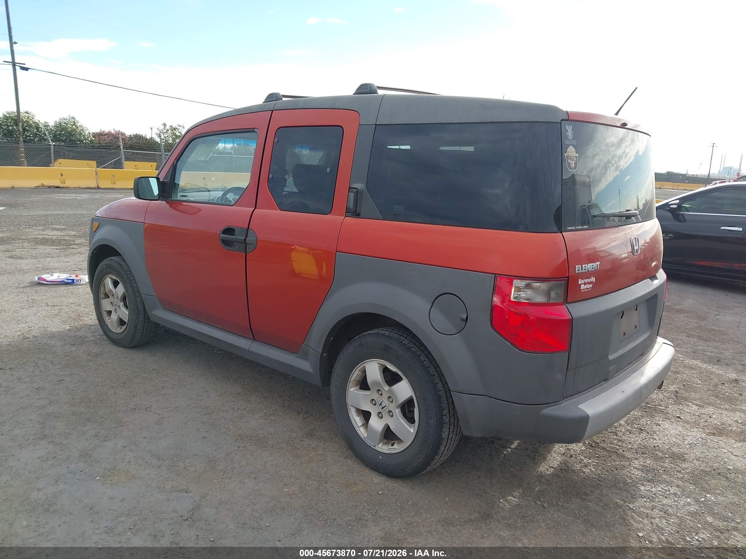2005 Honda Element Ex Оранжевый vin: 5J6YH28615L001156