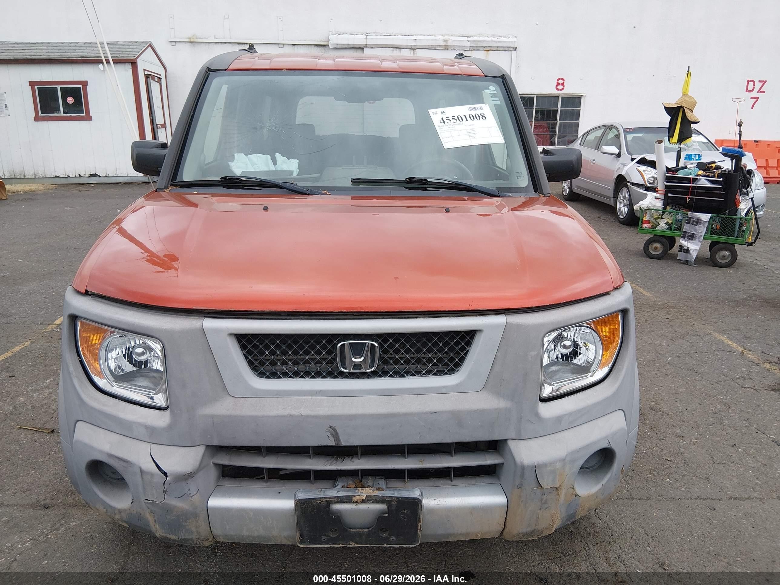 2005 Honda Element Ex Orange vin: 5J6YH28615L012433