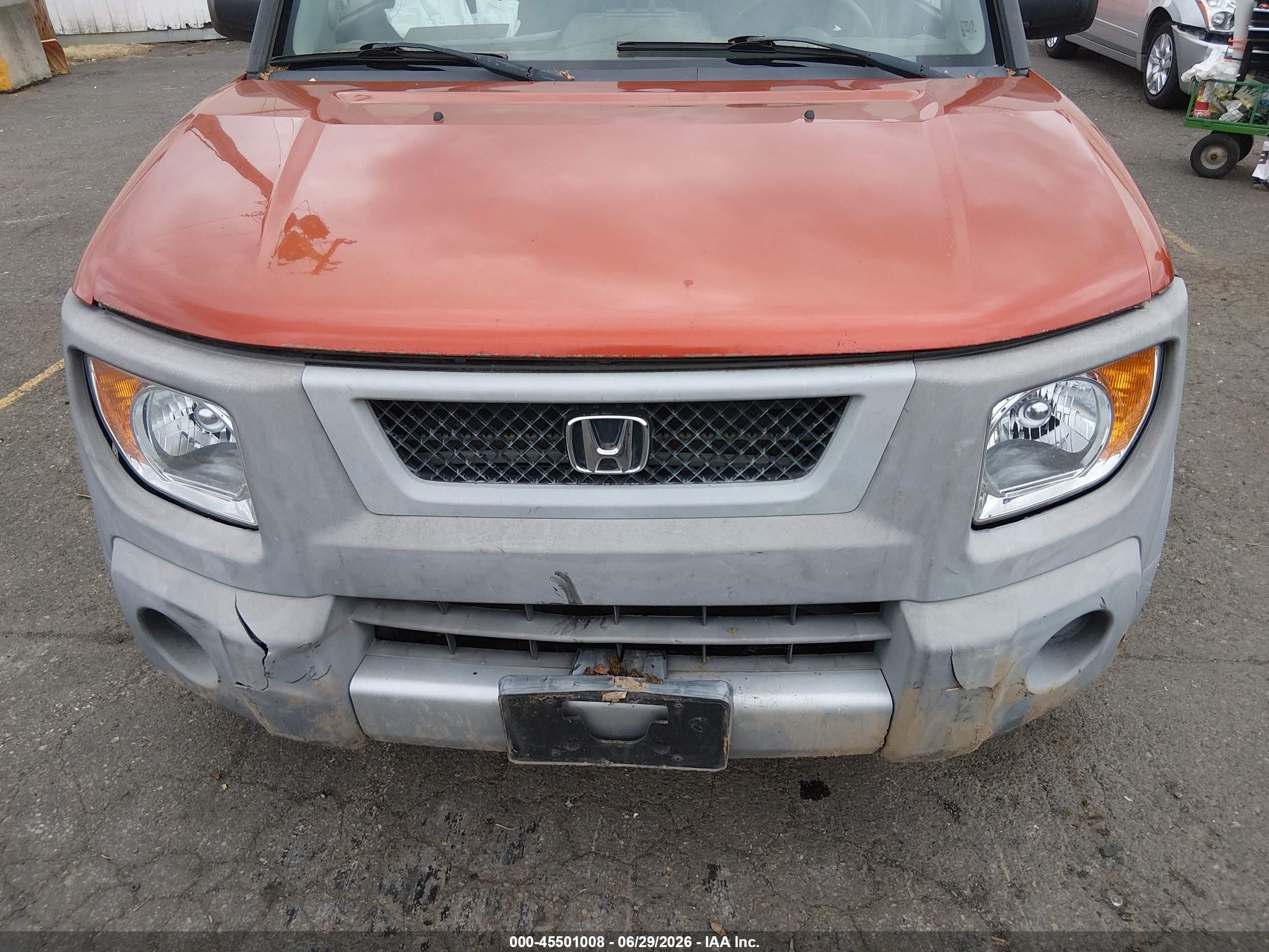 2005 Honda Element Ex Orange vin: 5J6YH28615L012433