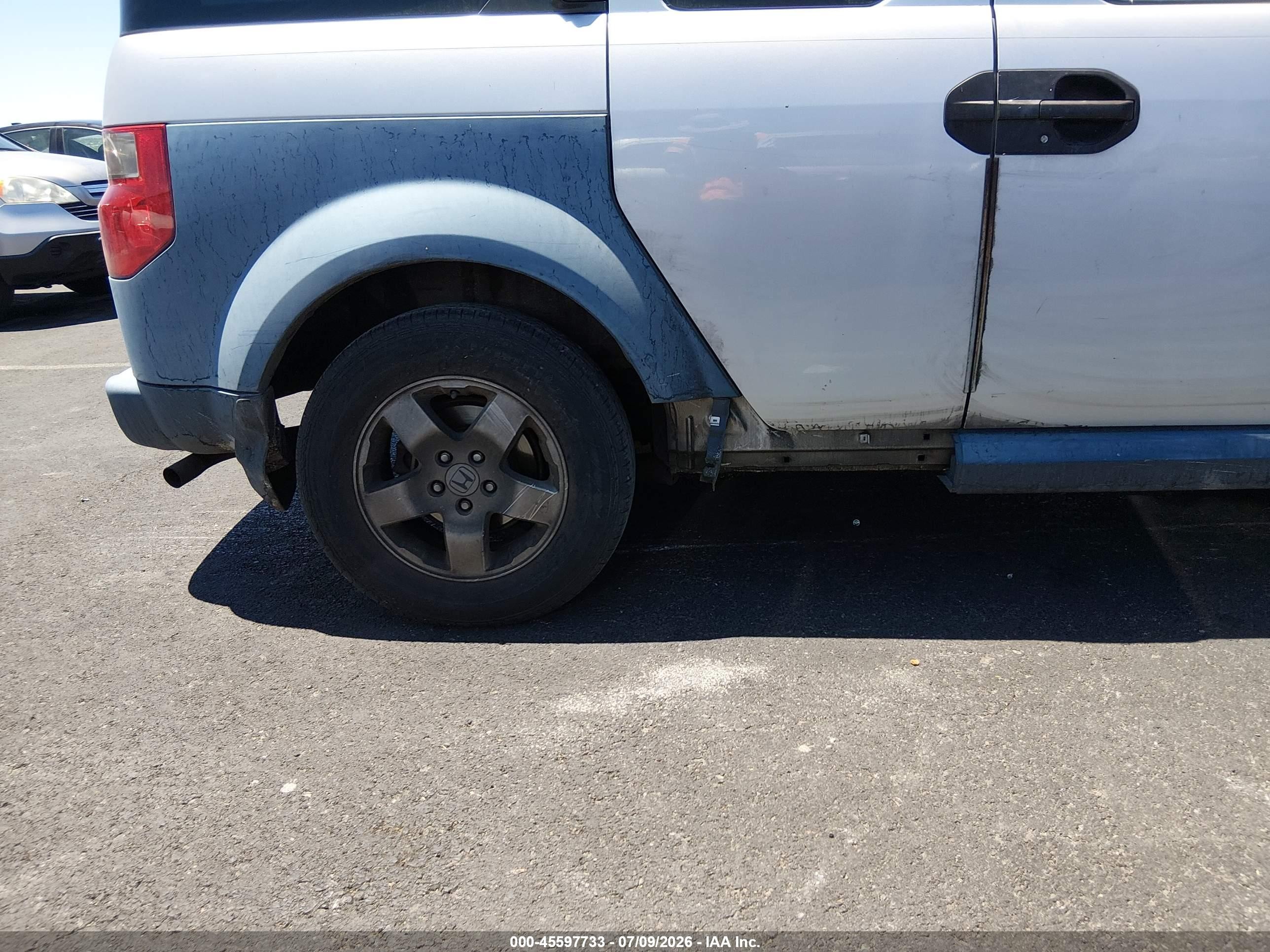 2005 Honda Element Ex Silver vin: 5J6YH28615L023867