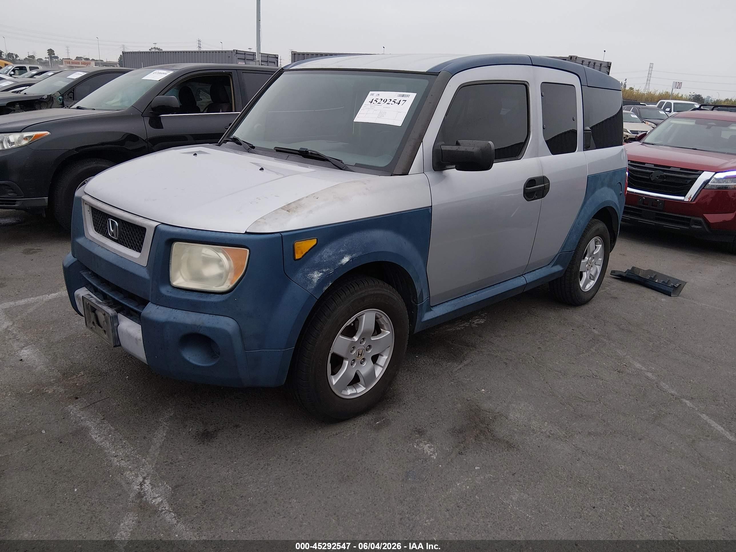 2005 Honda Element Ex Silver vin: 5J6YH28625L014014