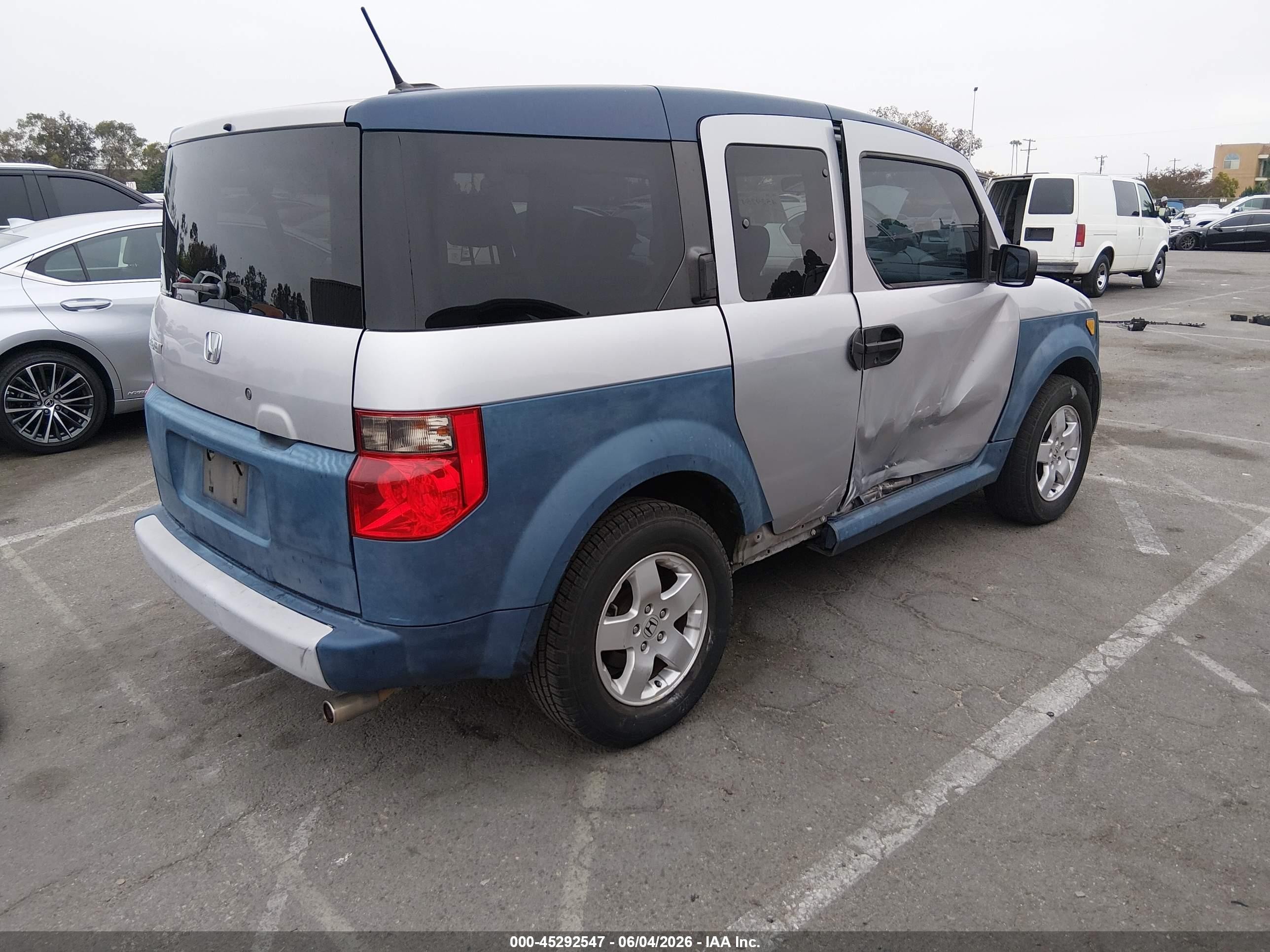 2005 Honda Element Ex Silver vin: 5J6YH28625L014014