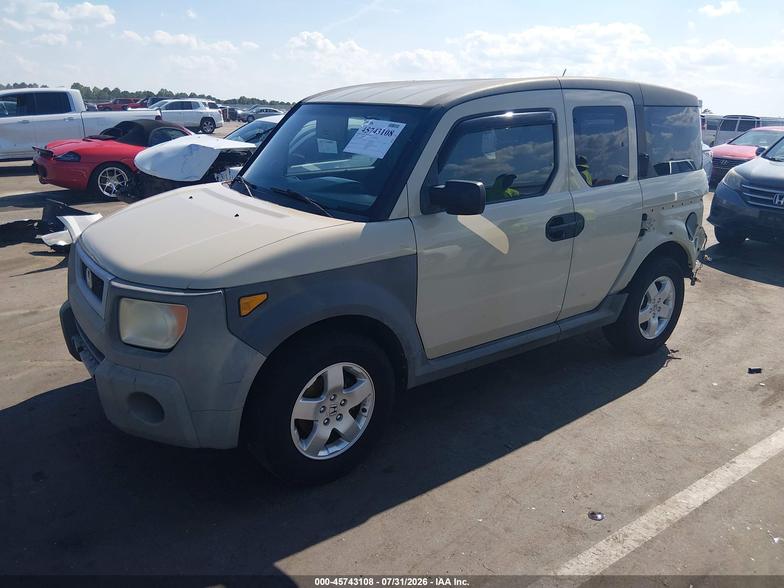 2005 Honda Element Ex Бежевый vin: 5J6YH28625L021366