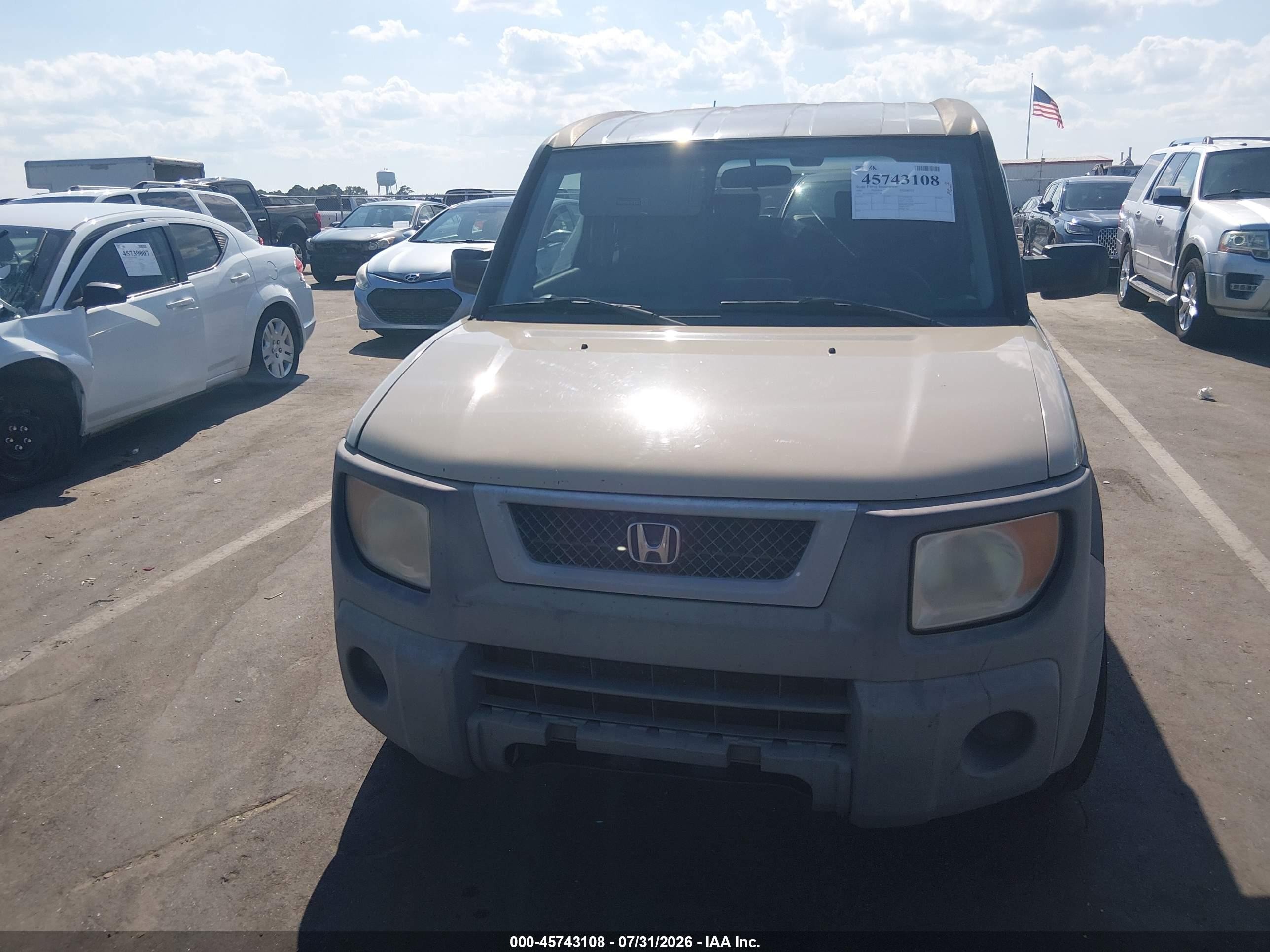 2005 Honda Element Ex Бежевый vin: 5J6YH28625L021366
