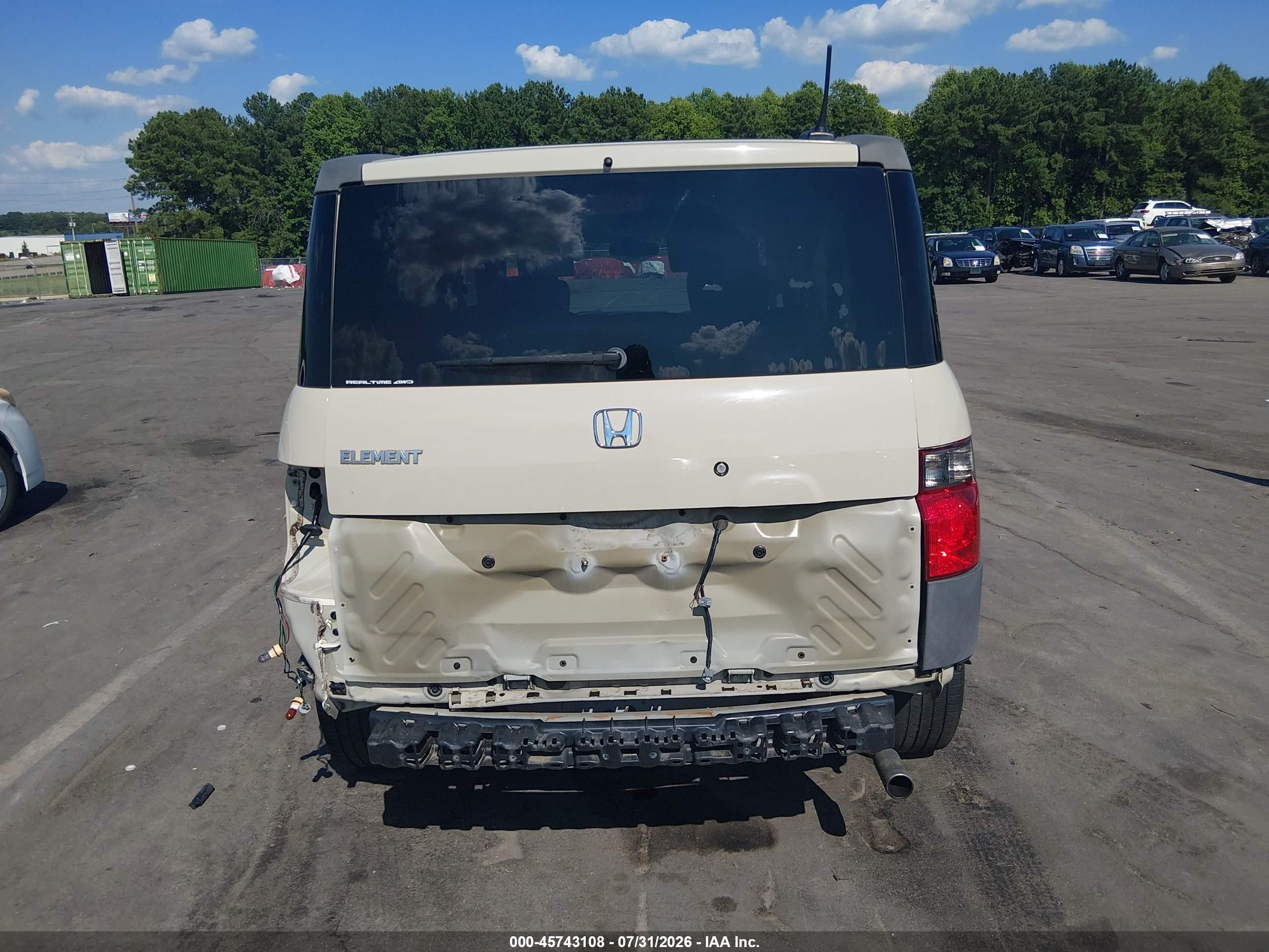 2005 Honda Element Ex Бежевый vin: 5J6YH28625L021366