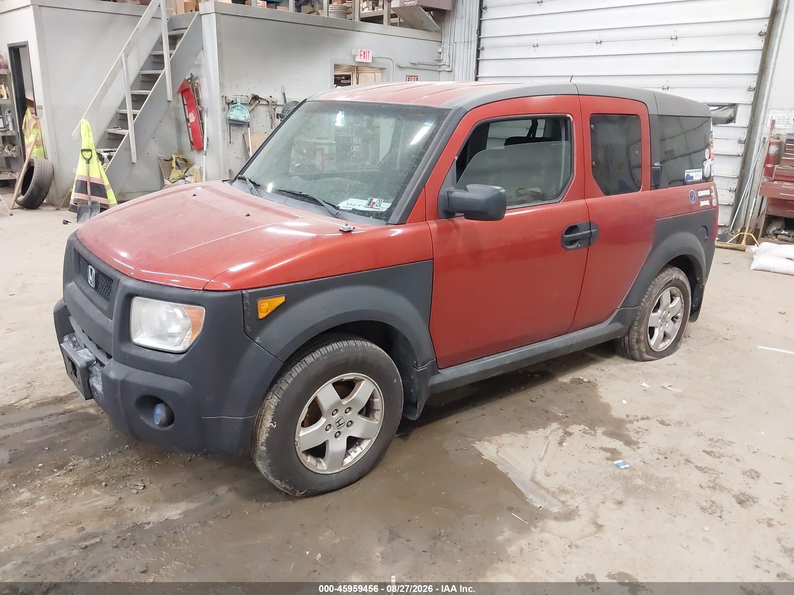 2005 Honda Element Ex Orange vin: 5J6YH28625L021853