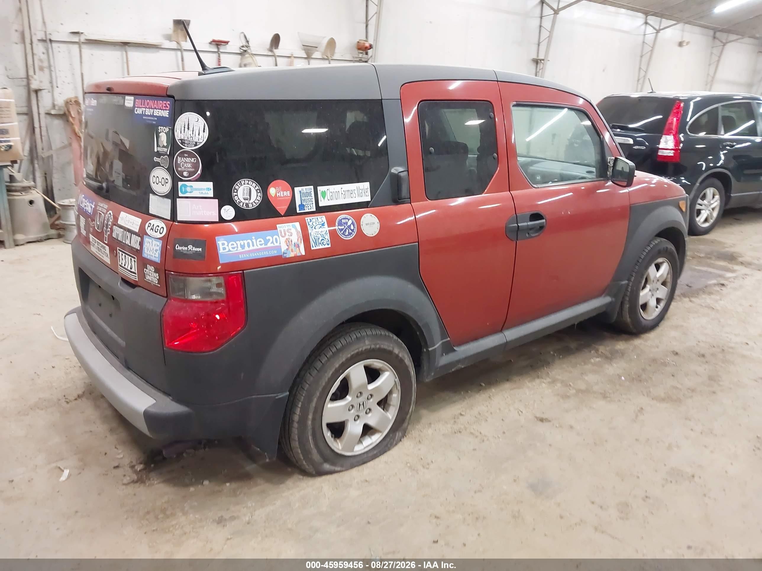2005 Honda Element Ex Orange vin: 5J6YH28625L021853