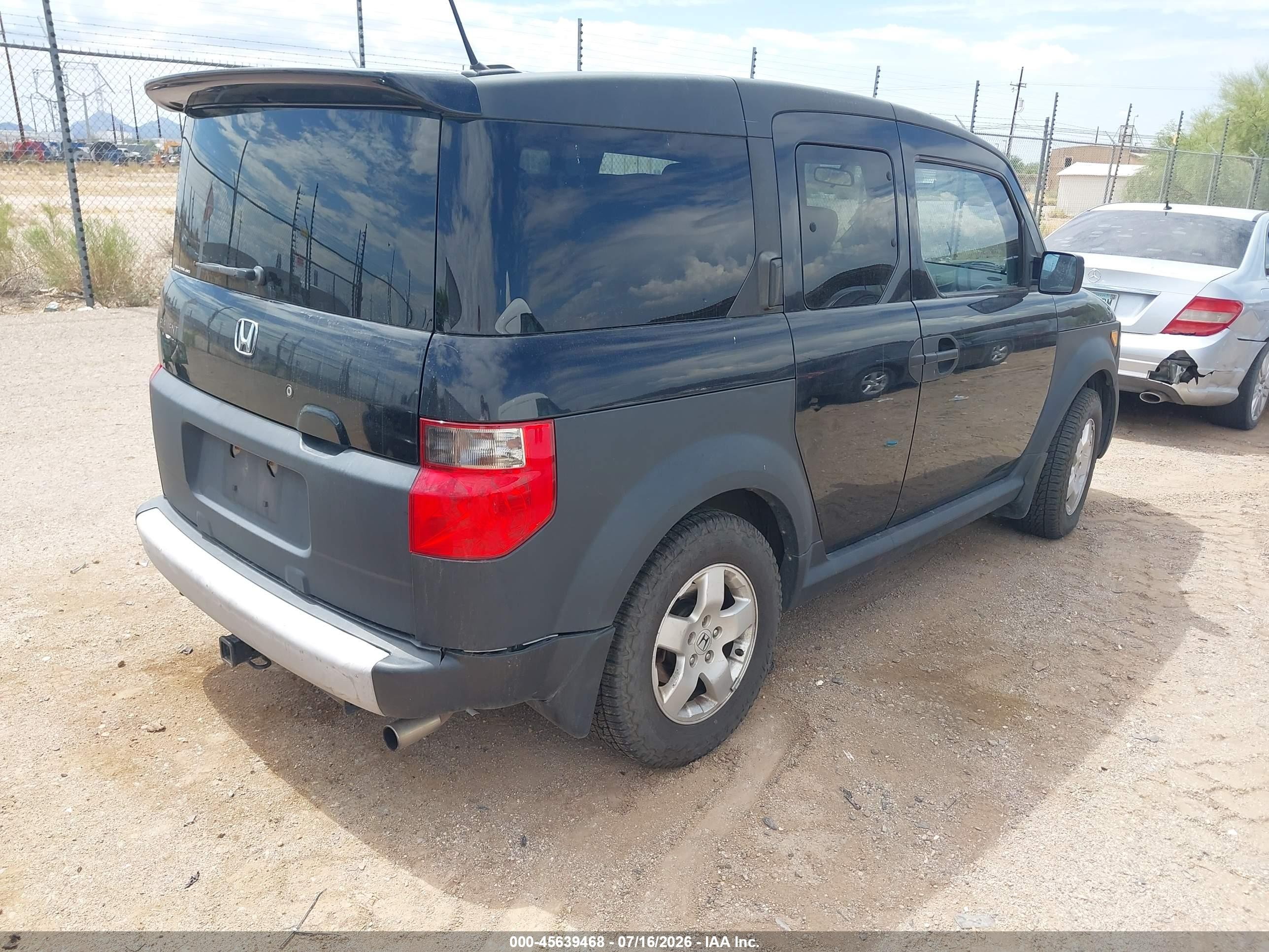2005 Honda Element Ex Черный vin: 5J6YH28625L024848