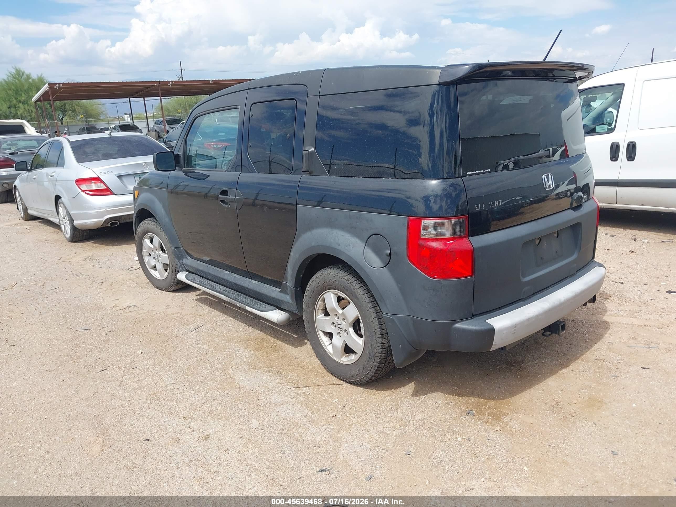 2005 Honda Element Ex Черный vin: 5J6YH28625L024848