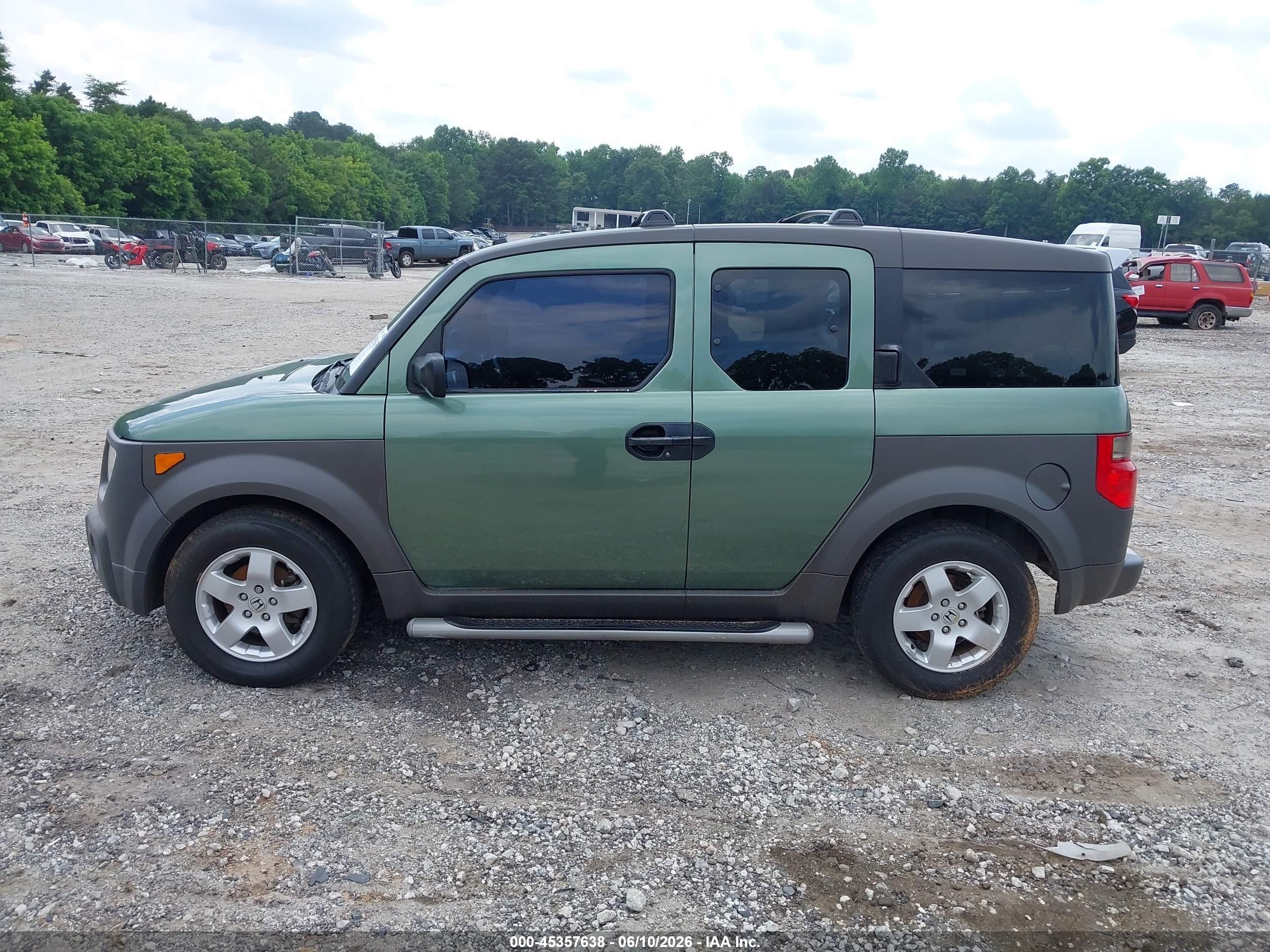 2003 Honda Element Ex Green vin: 5J6YH28633L036150