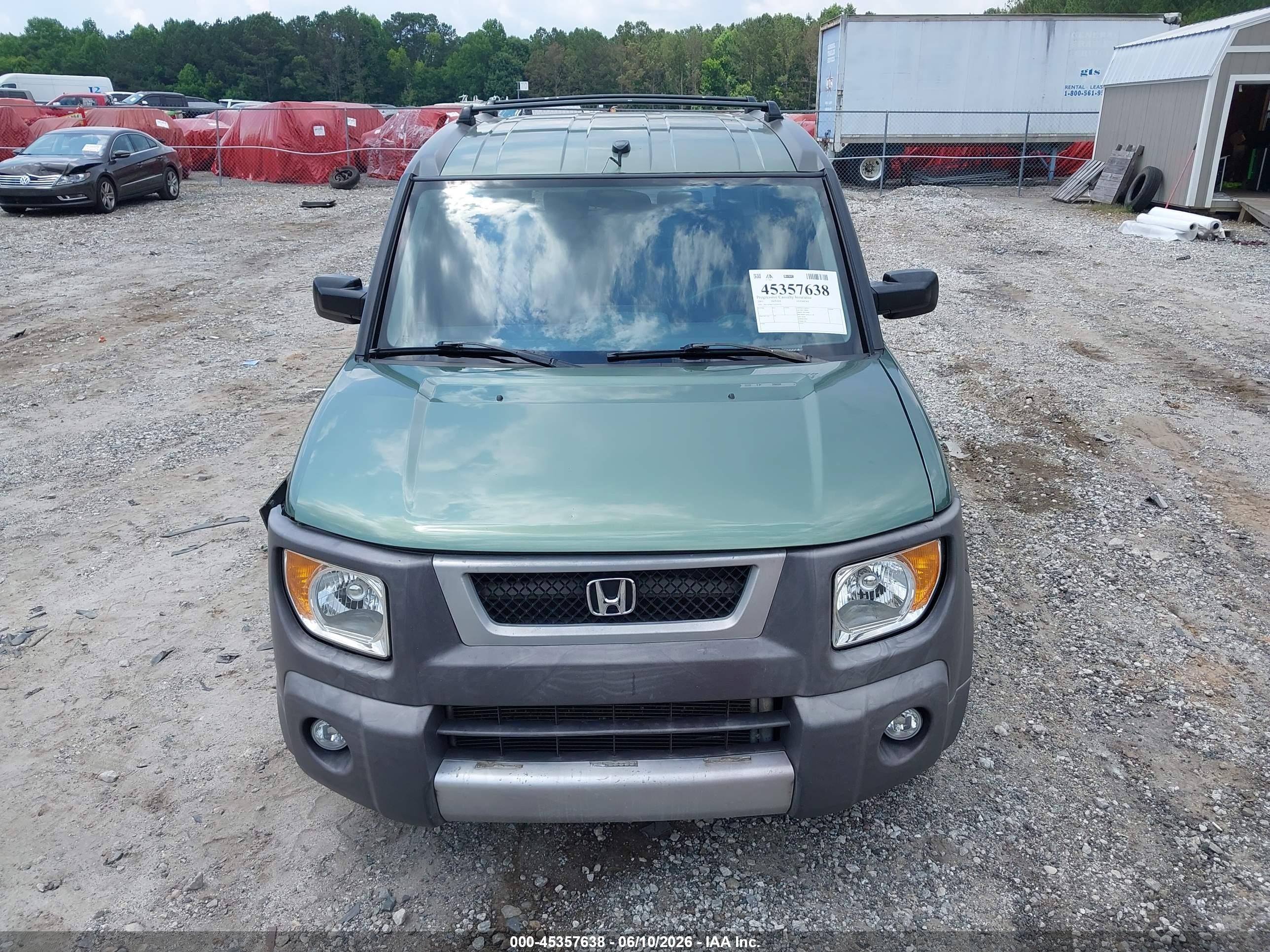 2003 Honda Element Ex Green vin: 5J6YH28633L036150