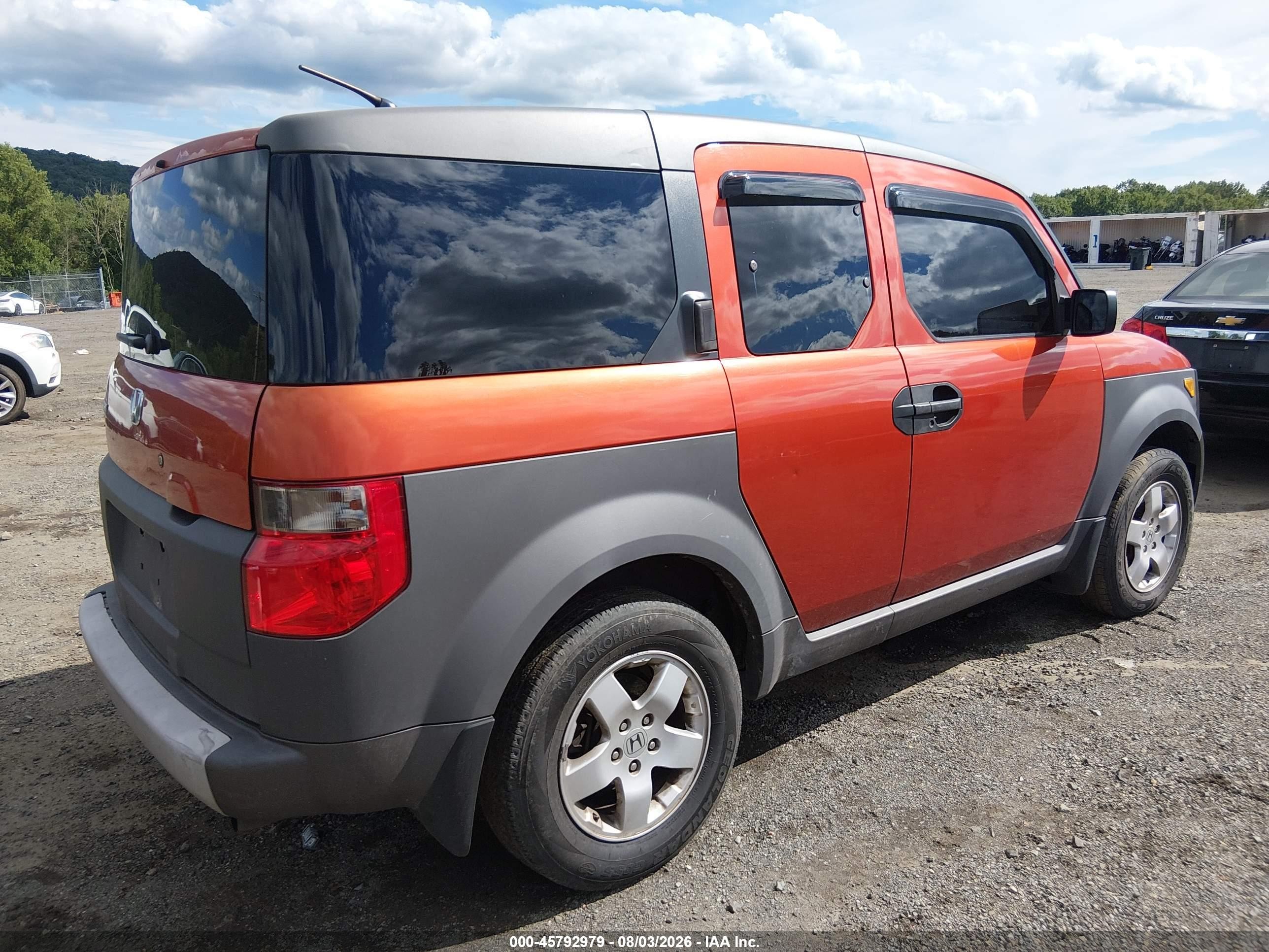 2004 Honda Element Ex Orange vin: 5J6YH28634L033671