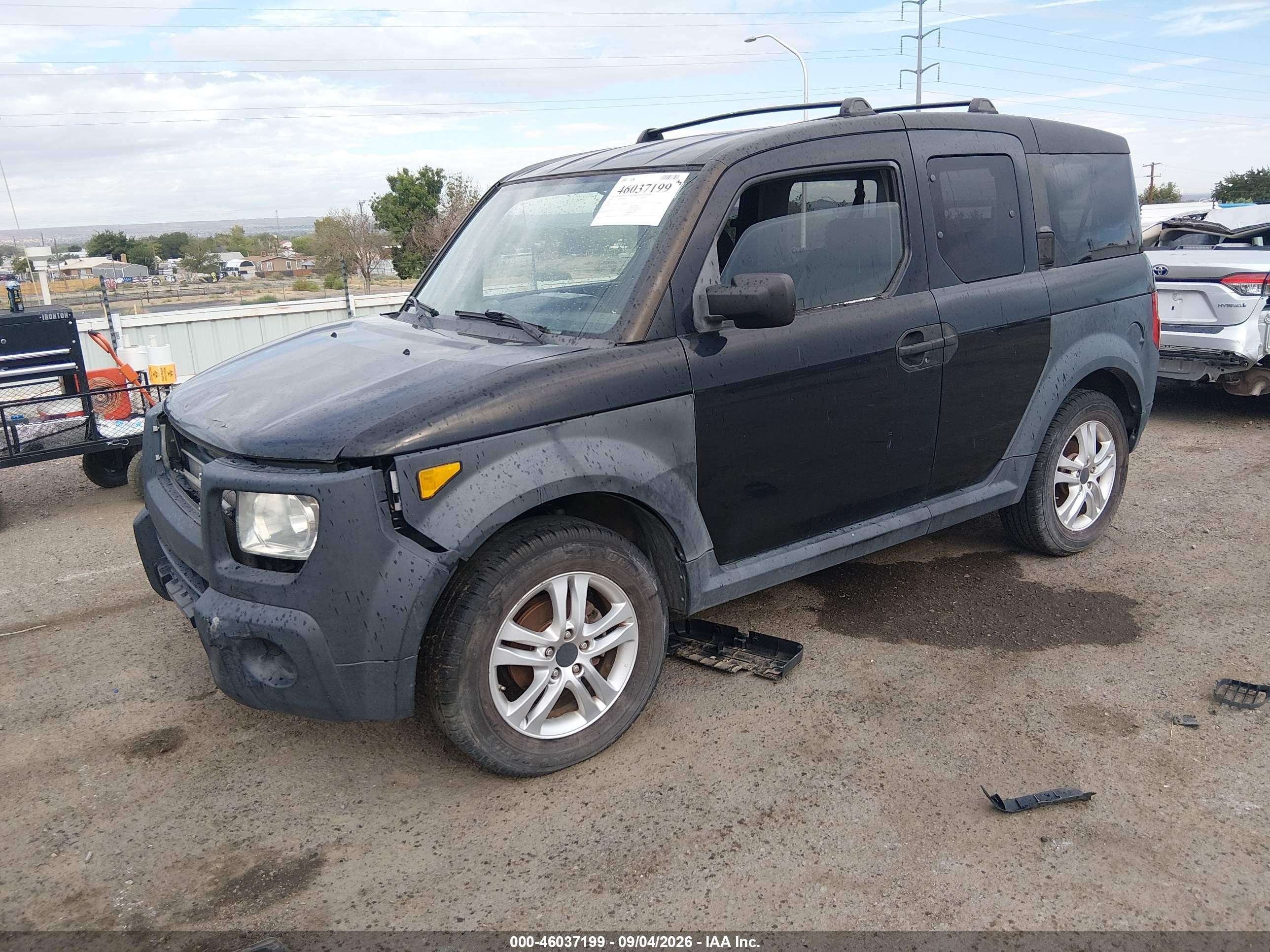 2005 Honda Element Ex Black vin: 5J6YH28635L002454