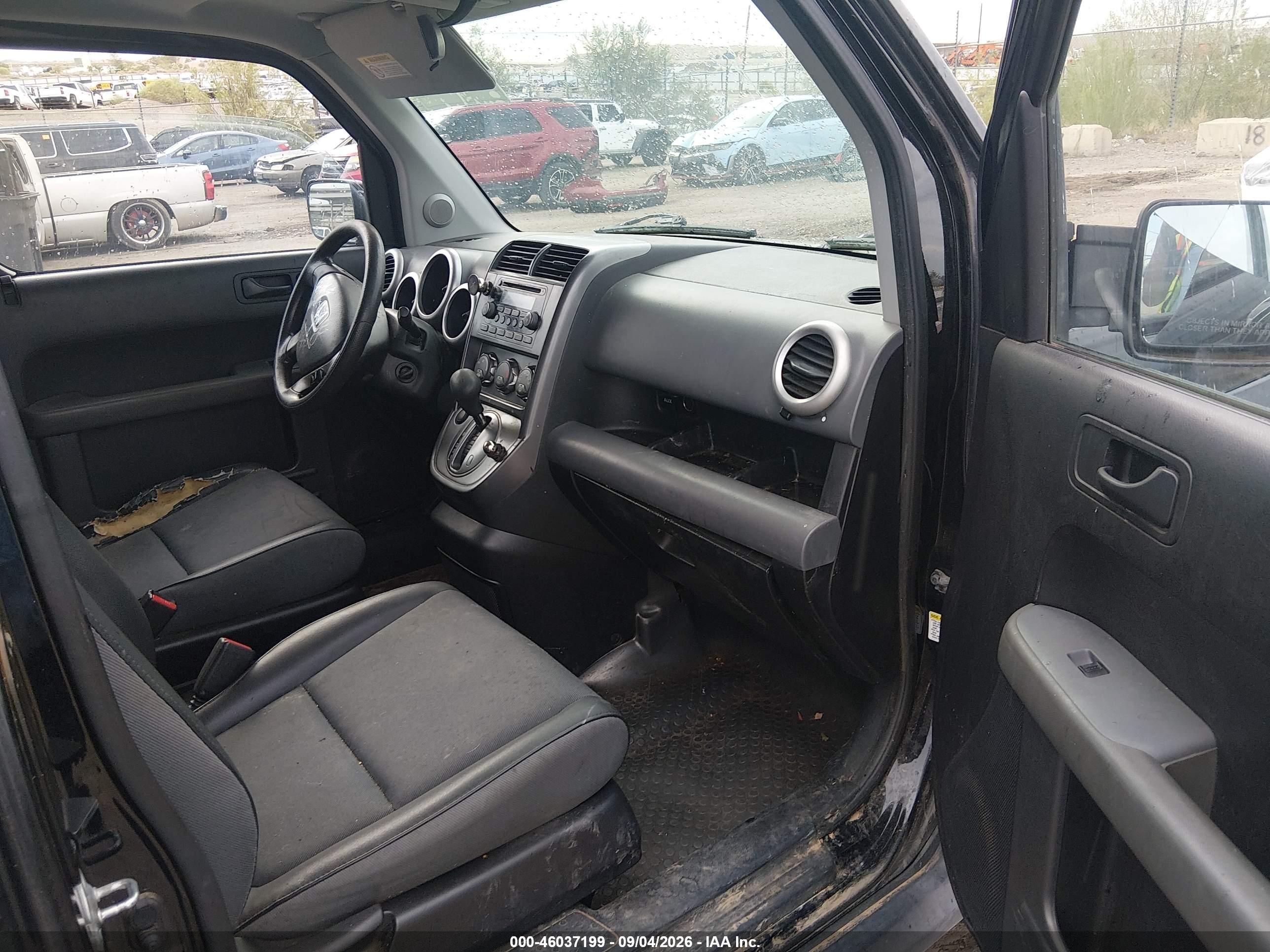2005 Honda Element Ex Black vin: 5J6YH28635L002454
