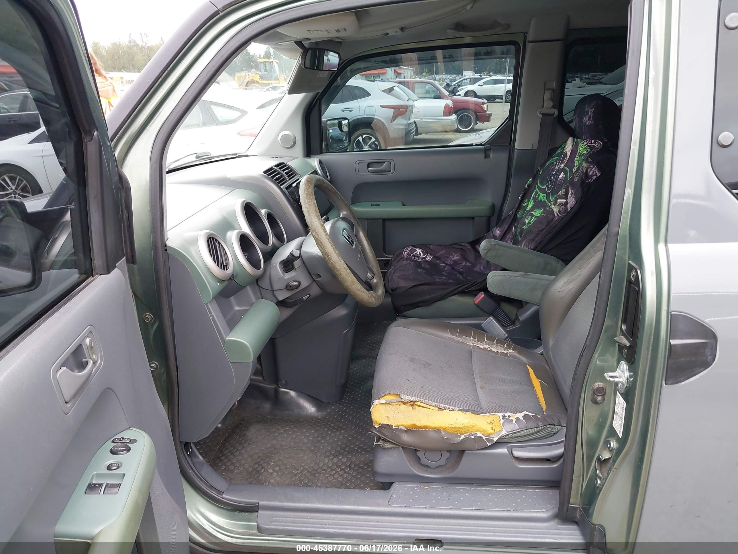 2005 Honda Element Ex Gray vin: 5J6YH28635L004155