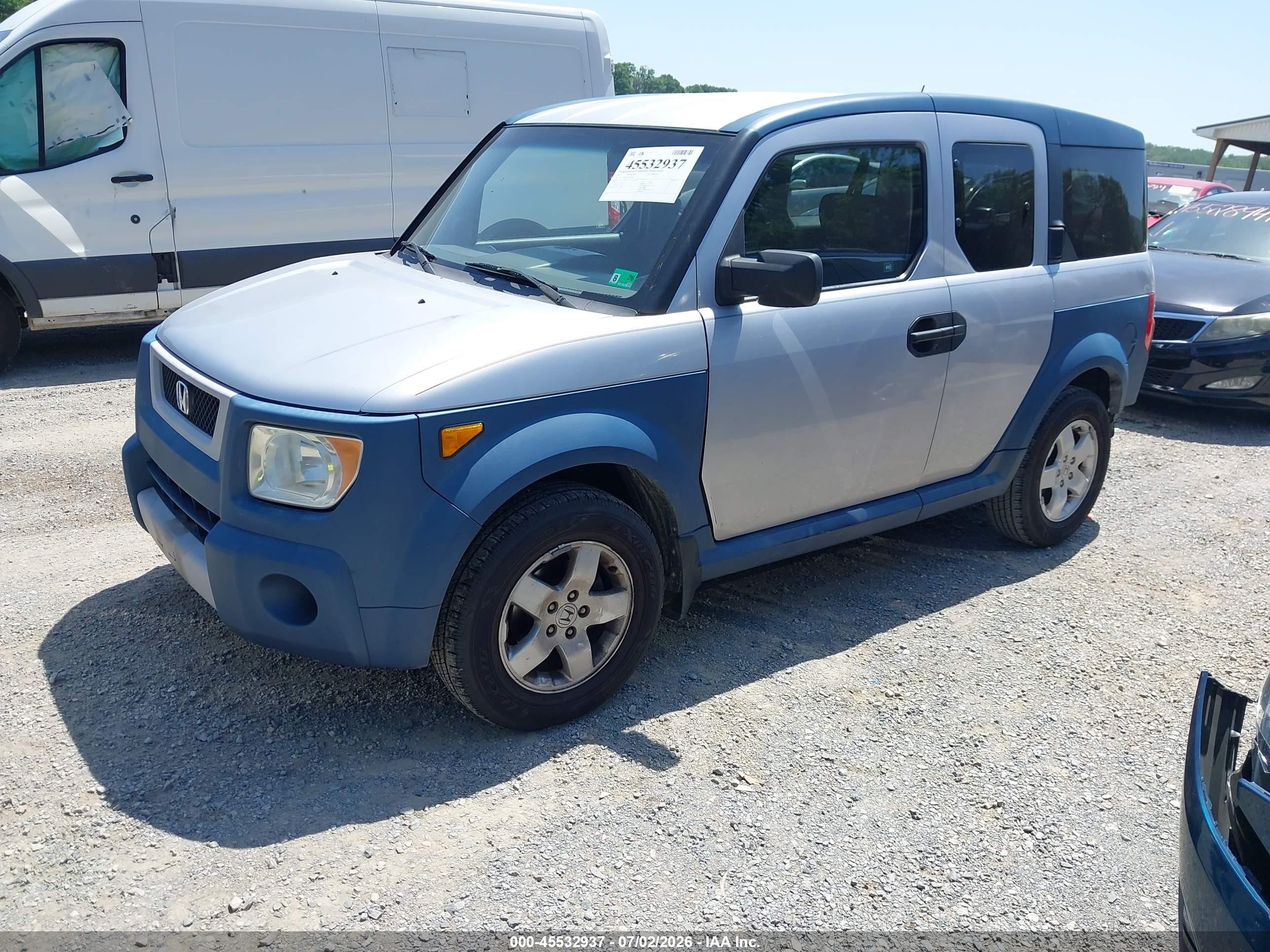 2005 Honda Element Ex Silver vin: 5J6YH28635L012580