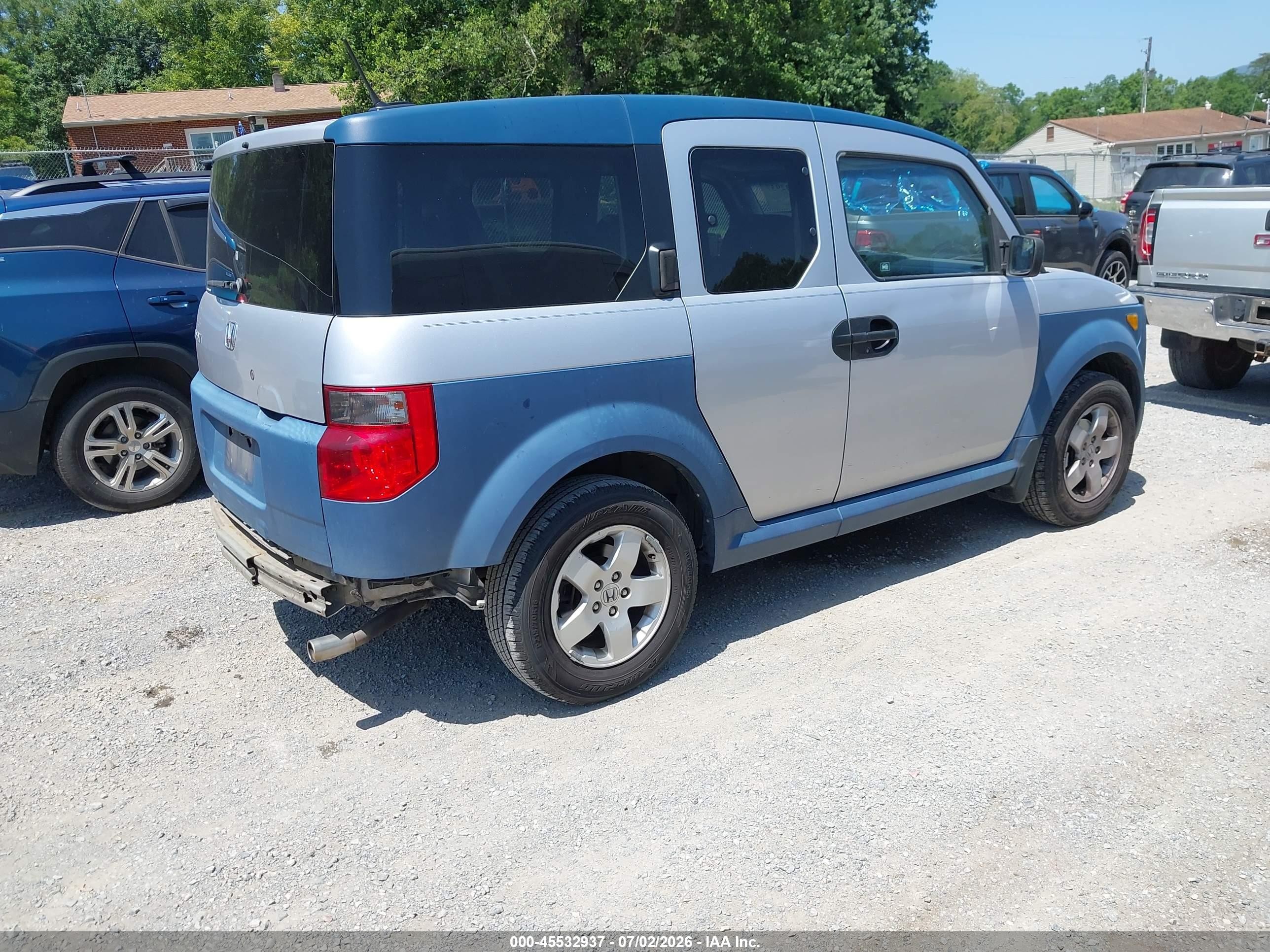 2005 Honda Element Ex Silver vin: 5J6YH28635L012580