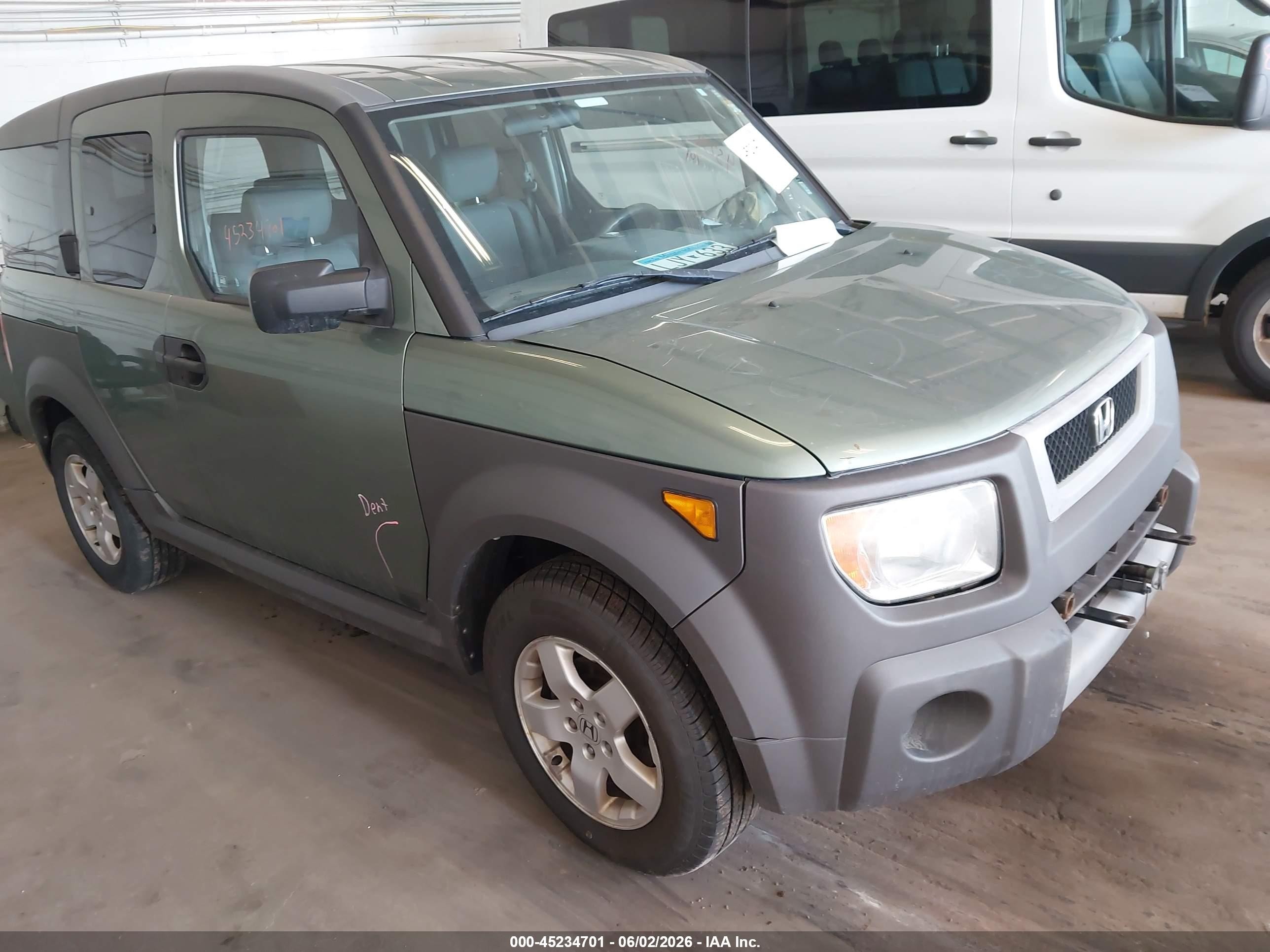 2005 Honda Element Ex Зеленый vin: 5J6YH28635L019397