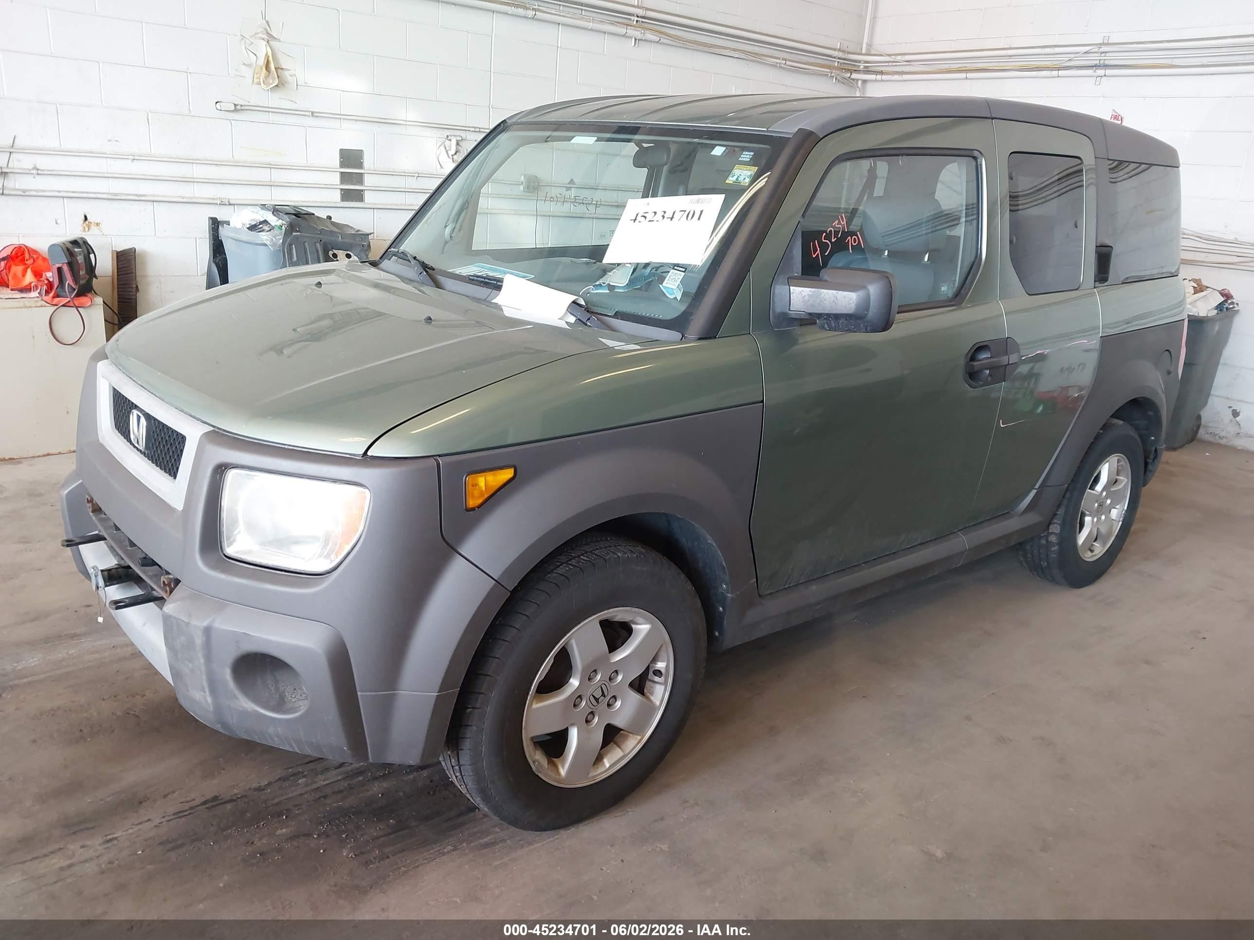 2005 Honda Element Ex Зеленый vin: 5J6YH28635L019397