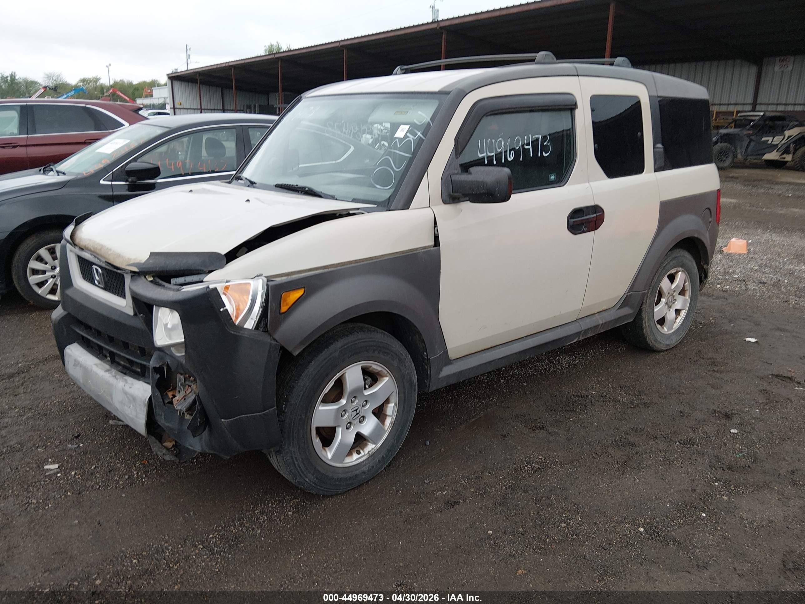 2005 Honda Element Ex Beige vin: 5J6YH28635L021344