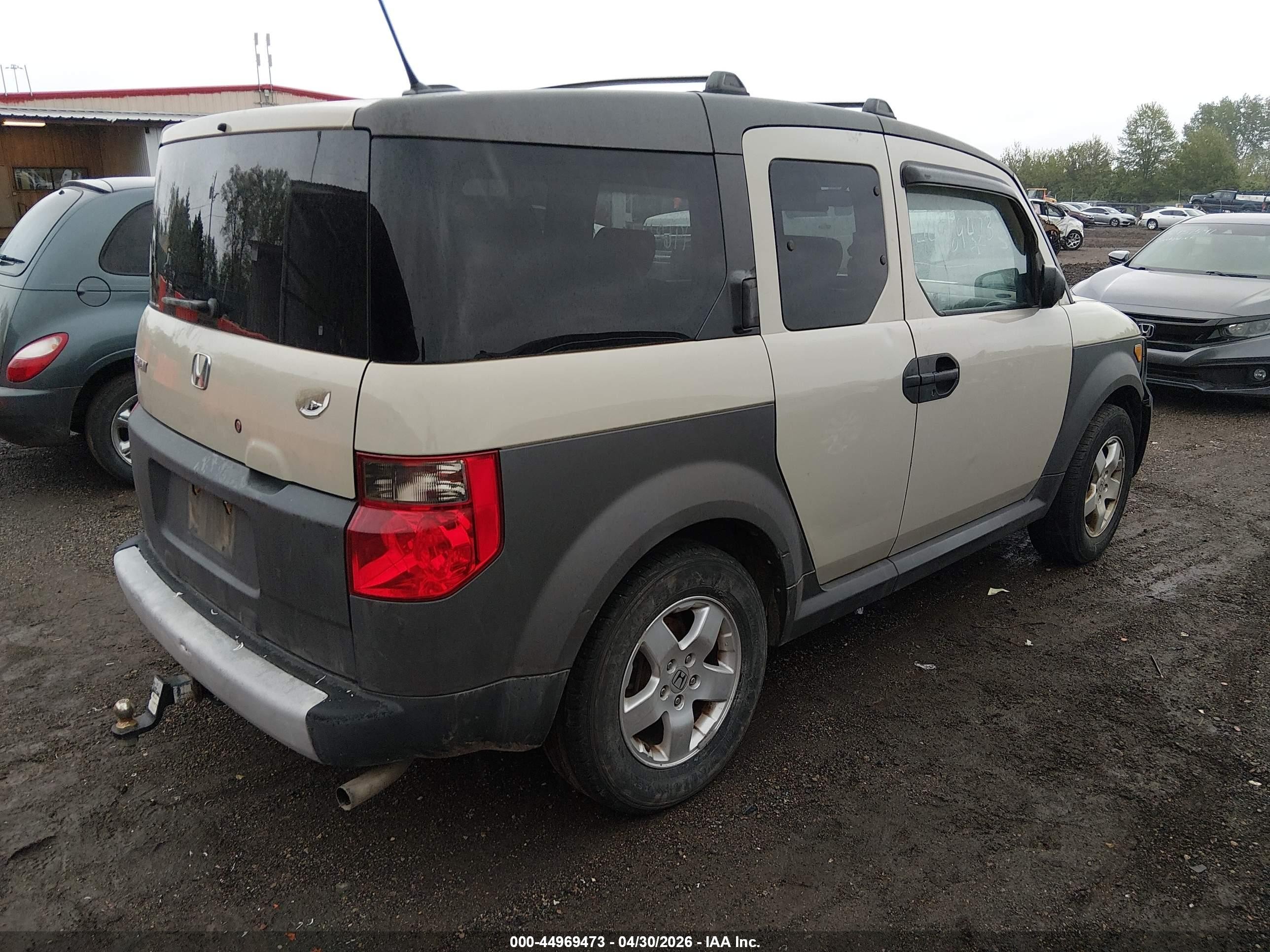 2005 Honda Element Ex Beige vin: 5J6YH28635L021344