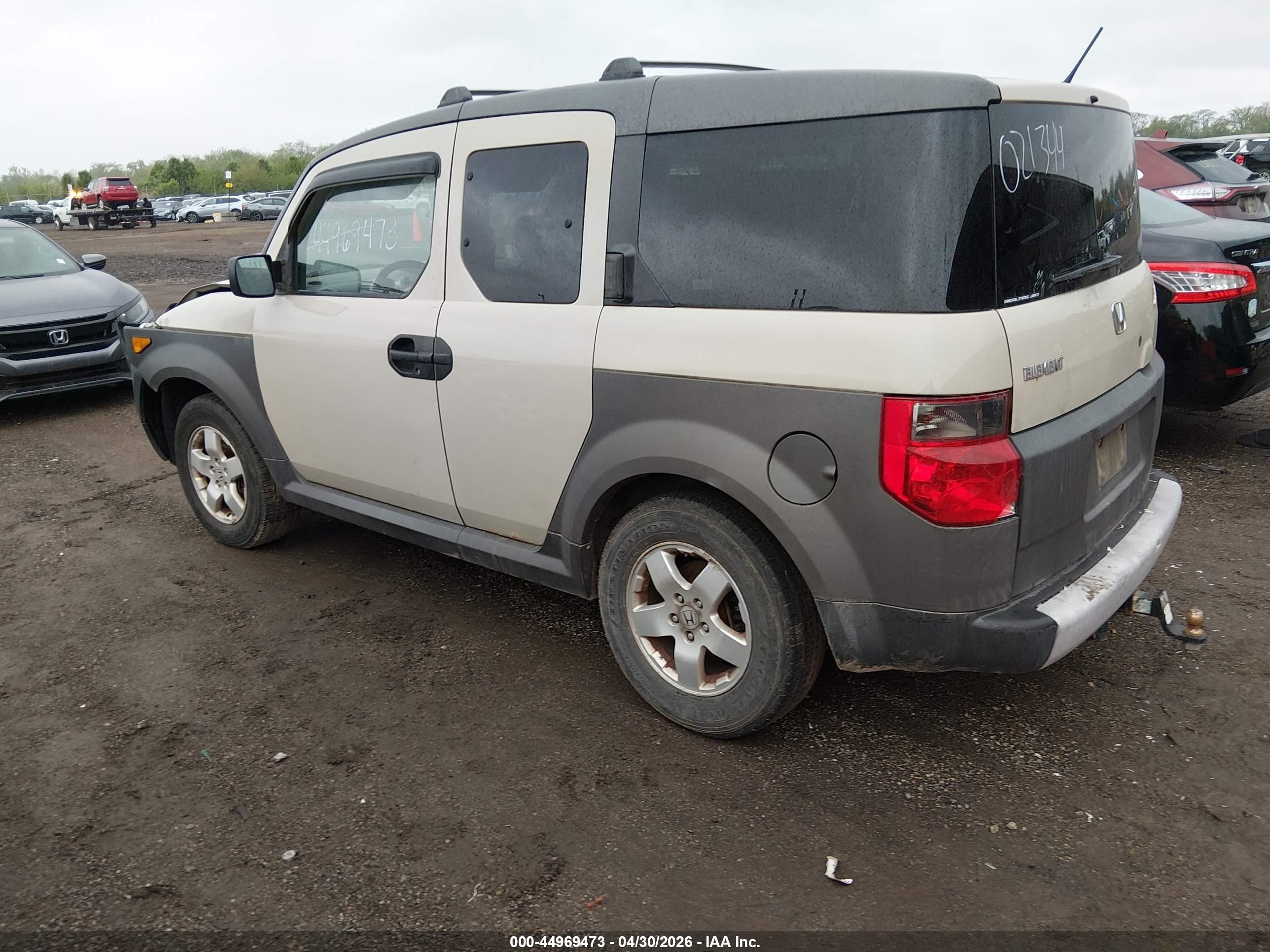 2005 Honda Element Ex Beige vin: 5J6YH28635L021344