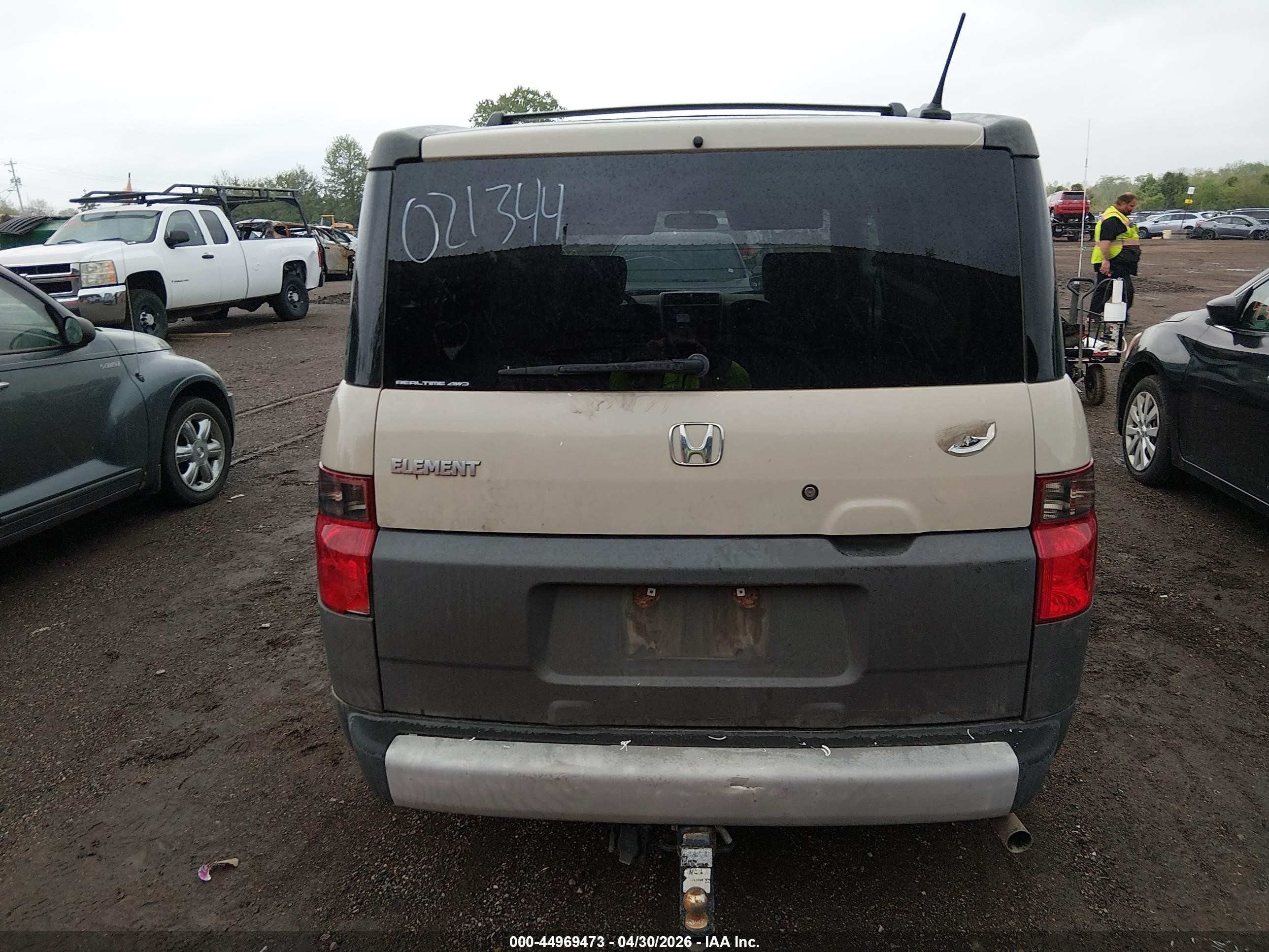 2005 Honda Element Ex Beige vin: 5J6YH28635L021344