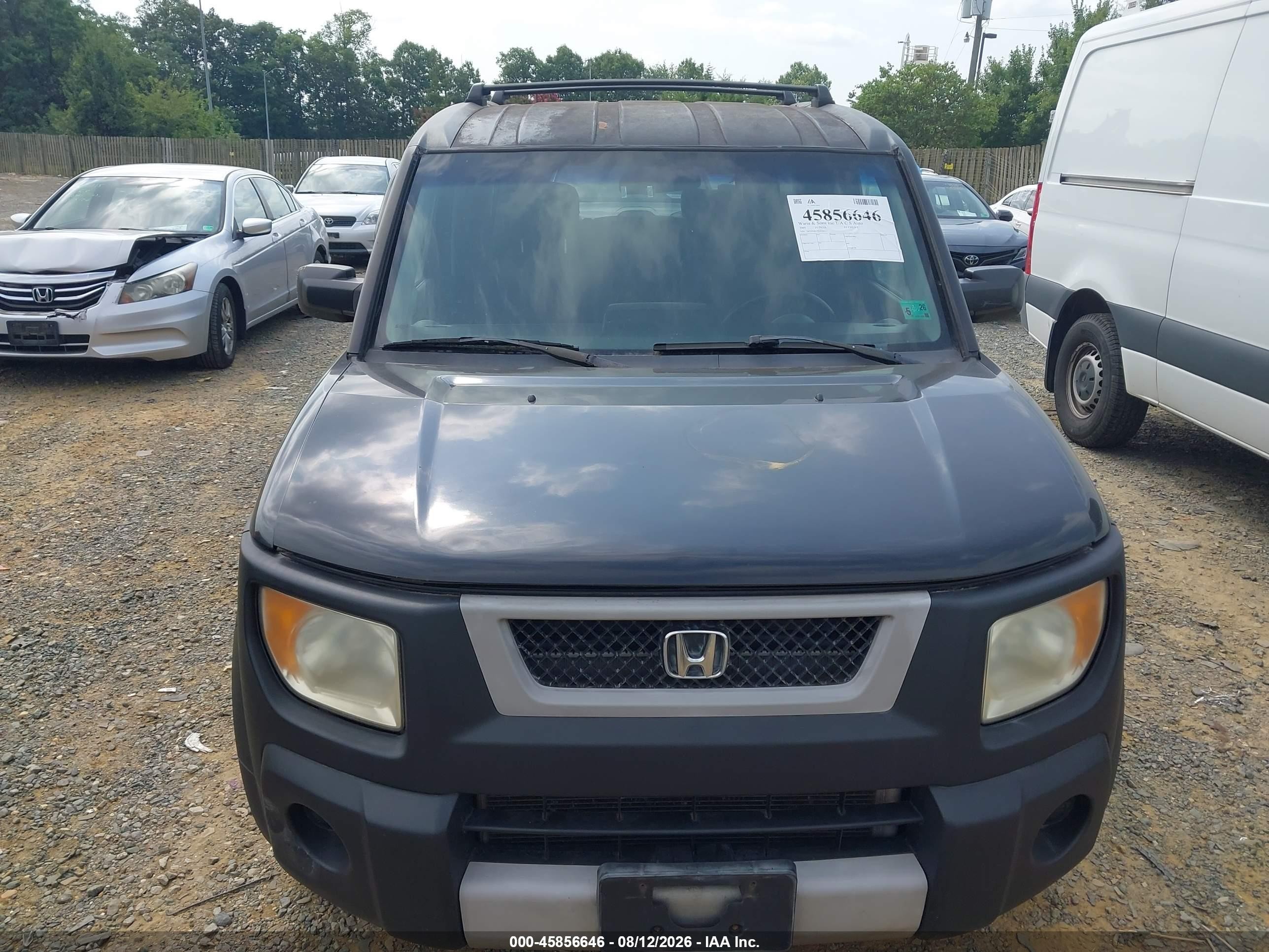 2005 Honda Element Ex Black vin: 5J6YH28635L032618