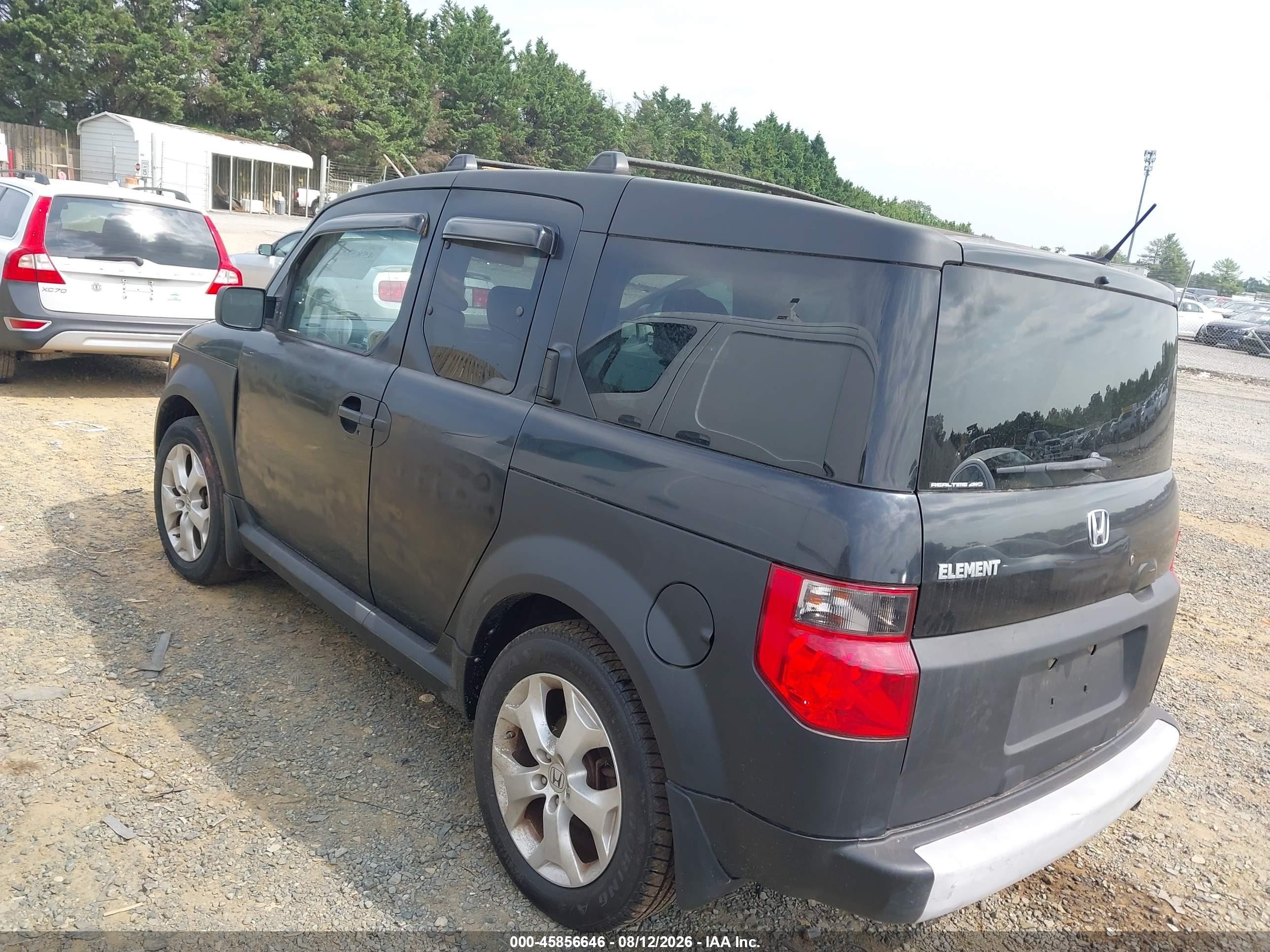 2005 Honda Element Ex Black vin: 5J6YH28635L032618