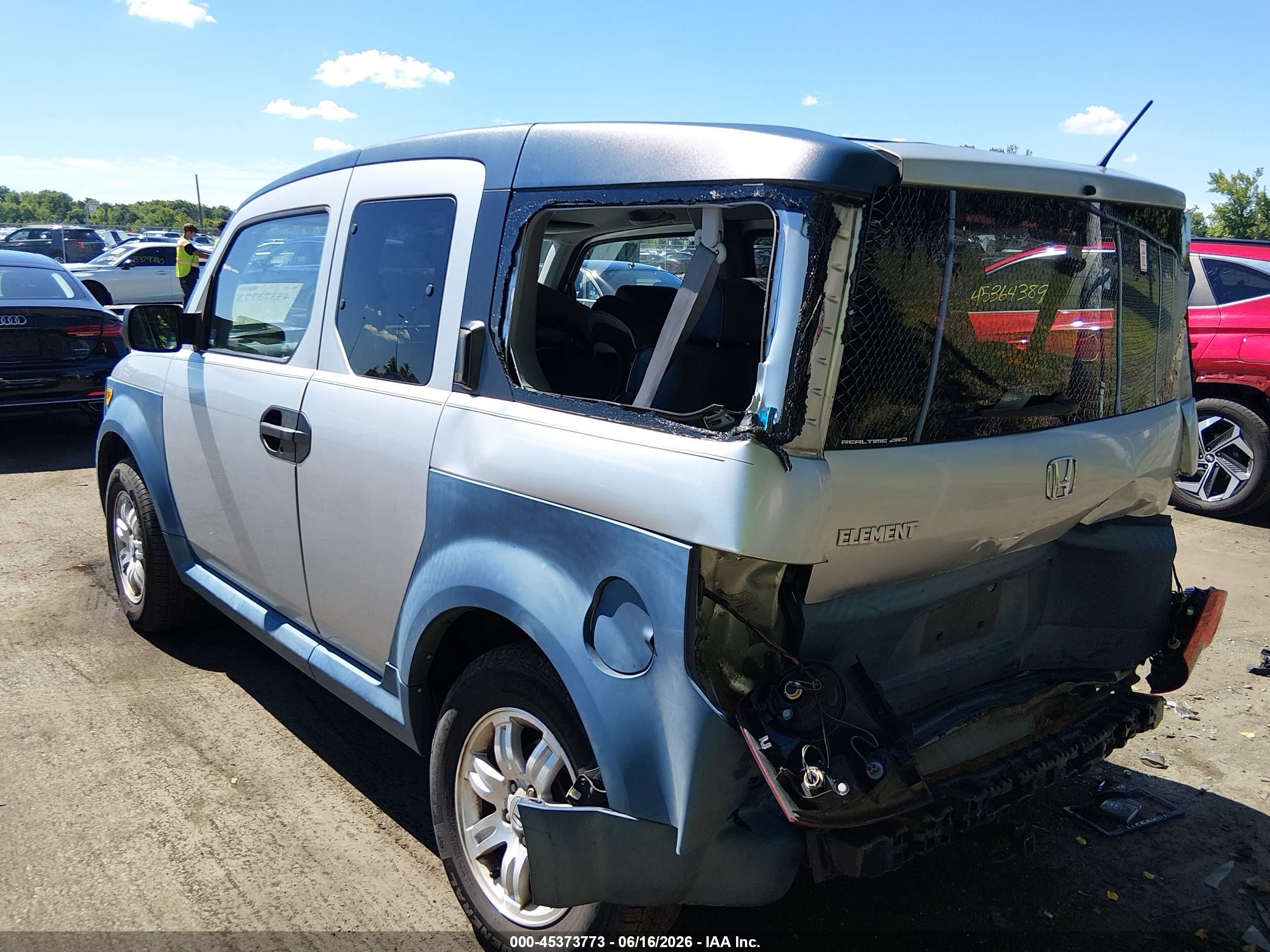 2006 Honda Element Ex Silver vin: 5J6YH28636L022768