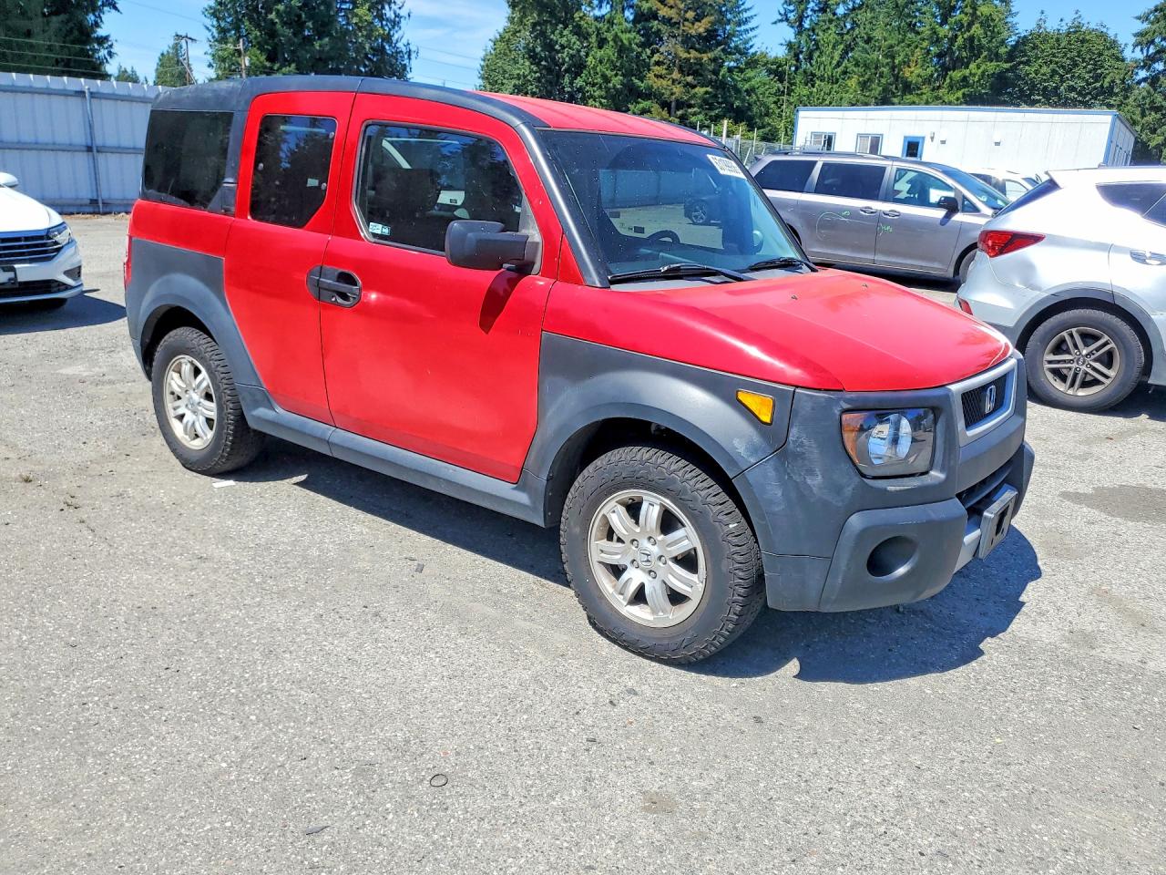 2006 Honda Element Ex Red vin: 5J6YH28636L025248